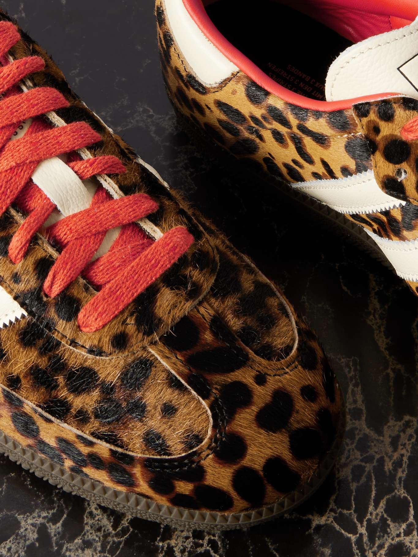 Samba OG leather-trimmed leopard-print pony hair sneakers Leopard print - 4