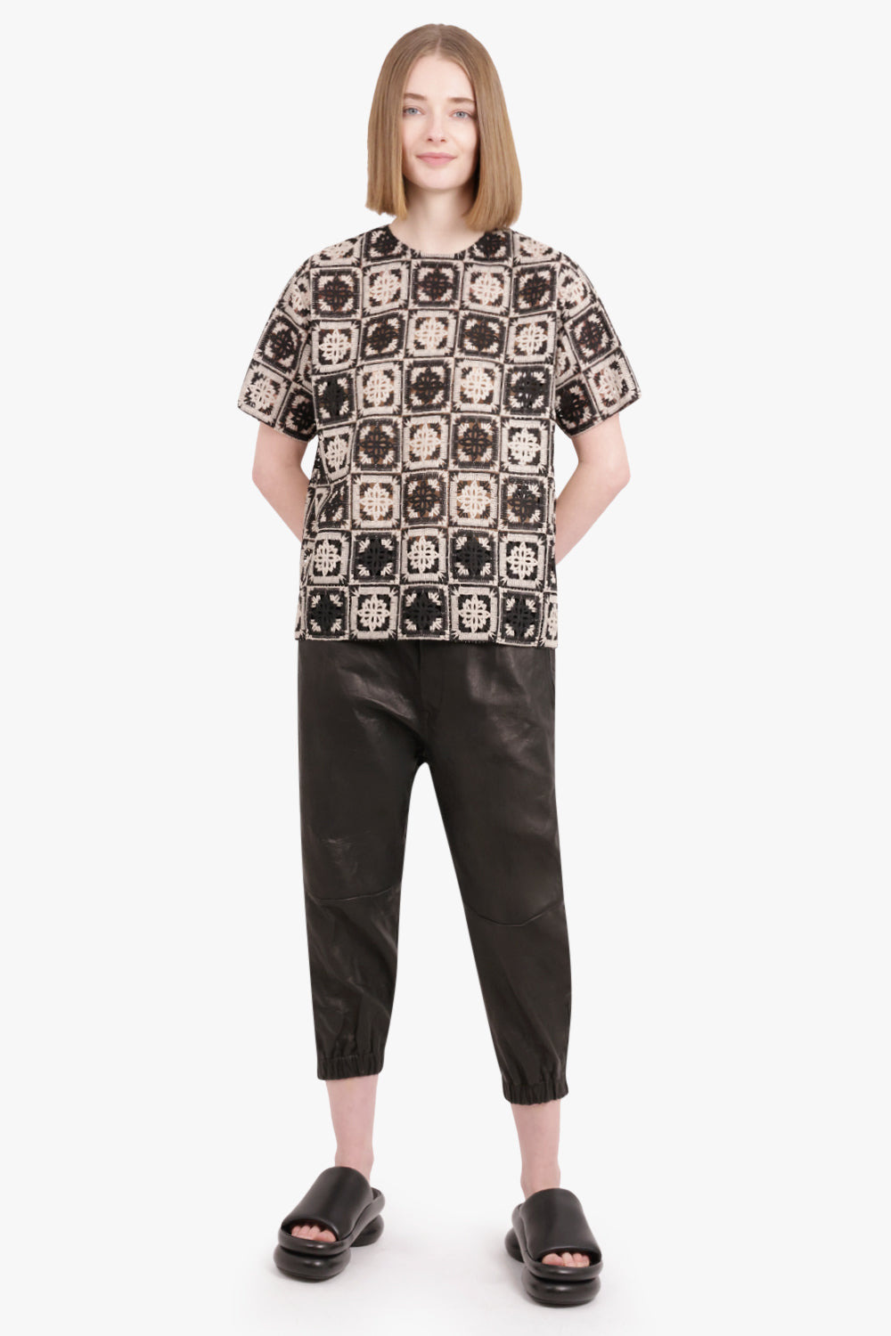 LACEY HOUSE T-SHIRT | MINI TILES MACRAME - 3