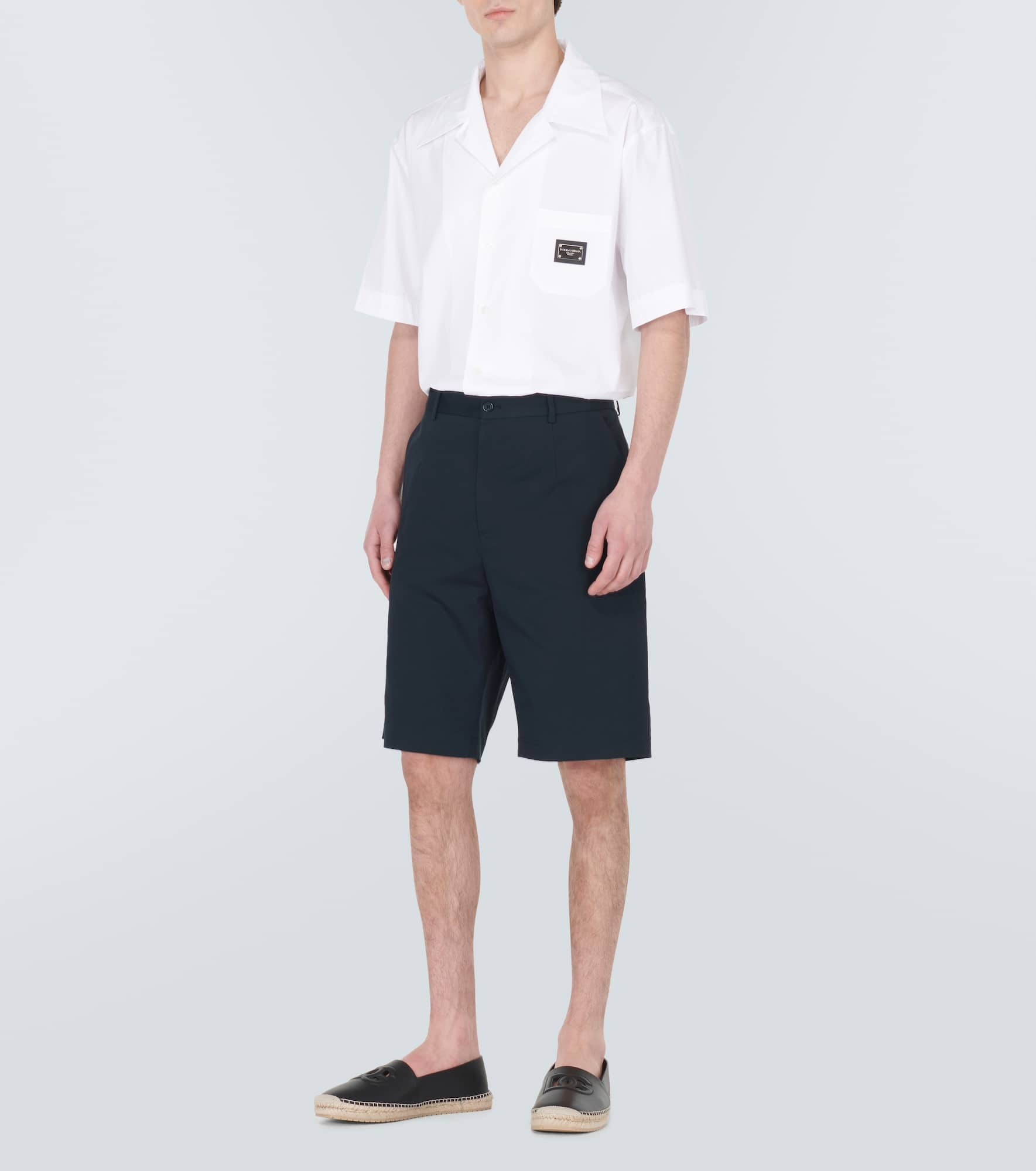 Tailored cotton-blend Bermuda shorts - 2