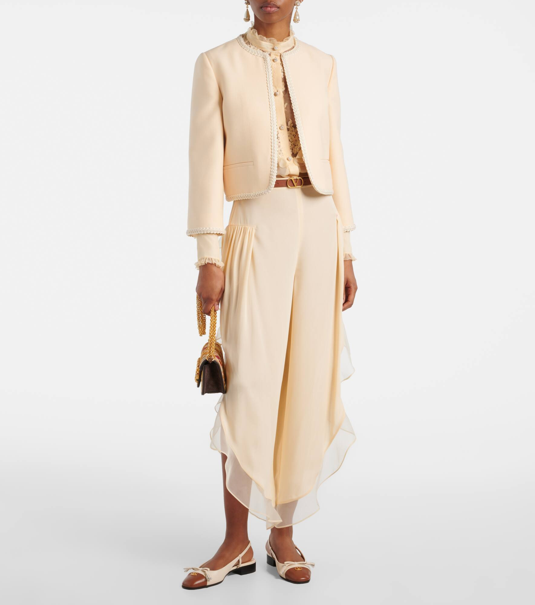 Silk chiffon blouse - 2
