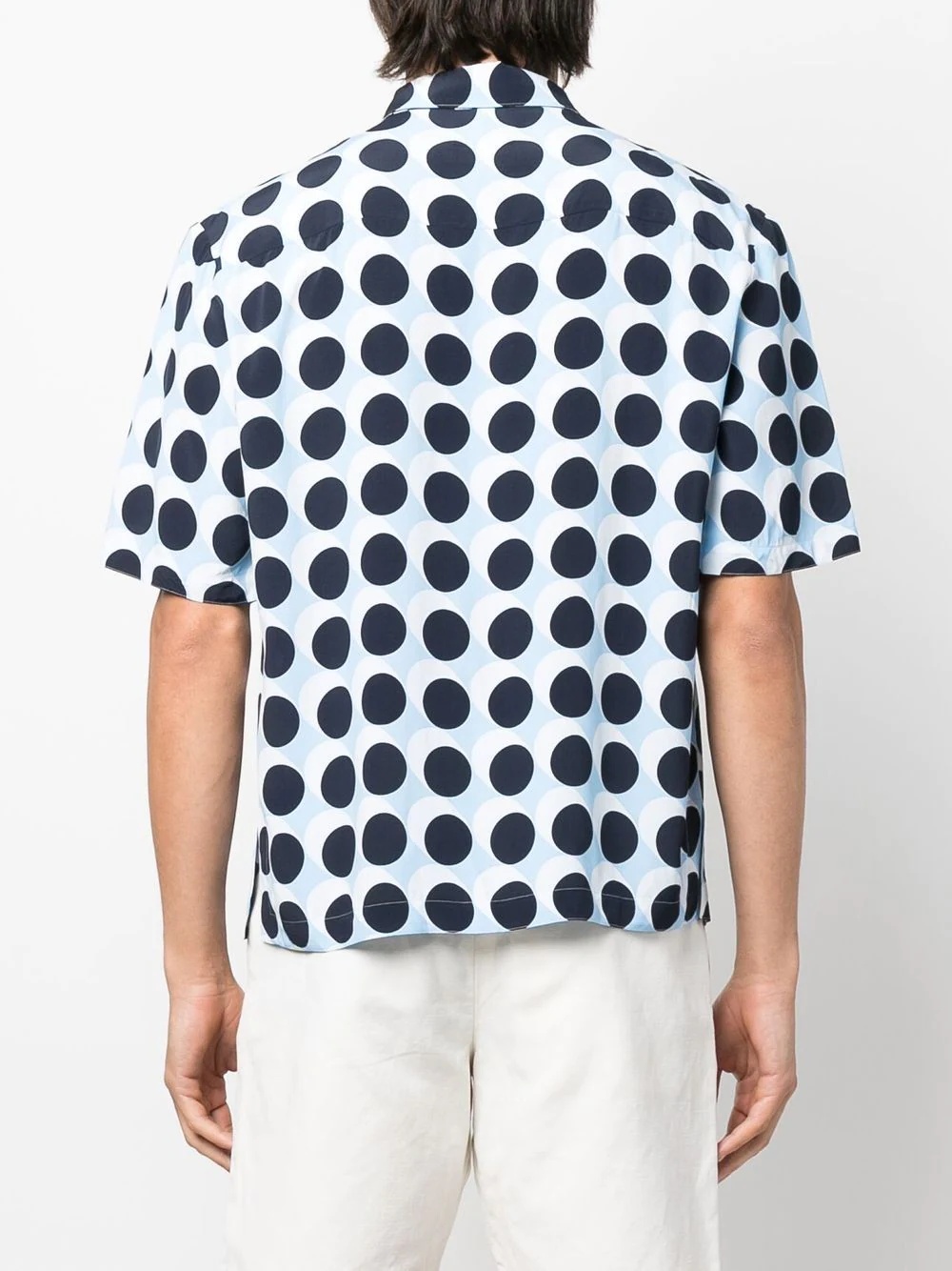 polka-dot print short-sleeve shirt - 4