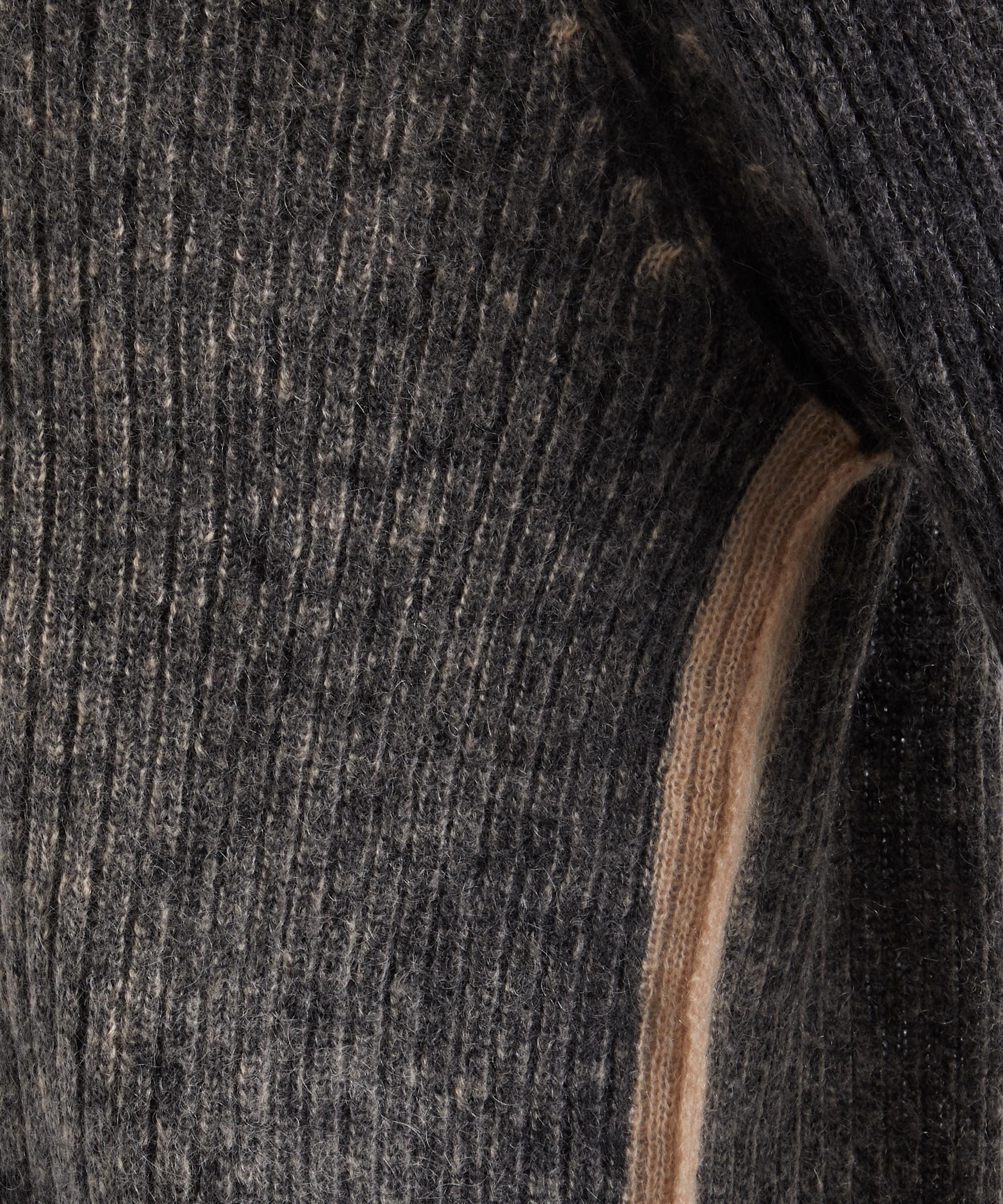 Charcoal Acid-Wash Wool-Mohair Jumper - 5