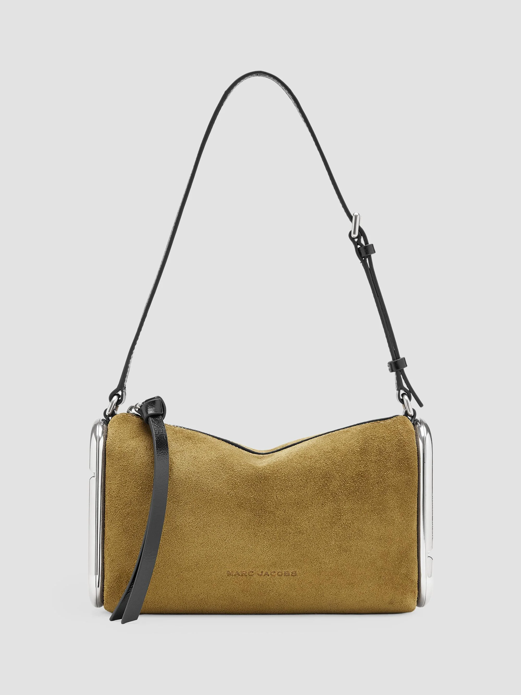 Women's Scene Small Suede Shoulder Bag - Hazelnut - 1