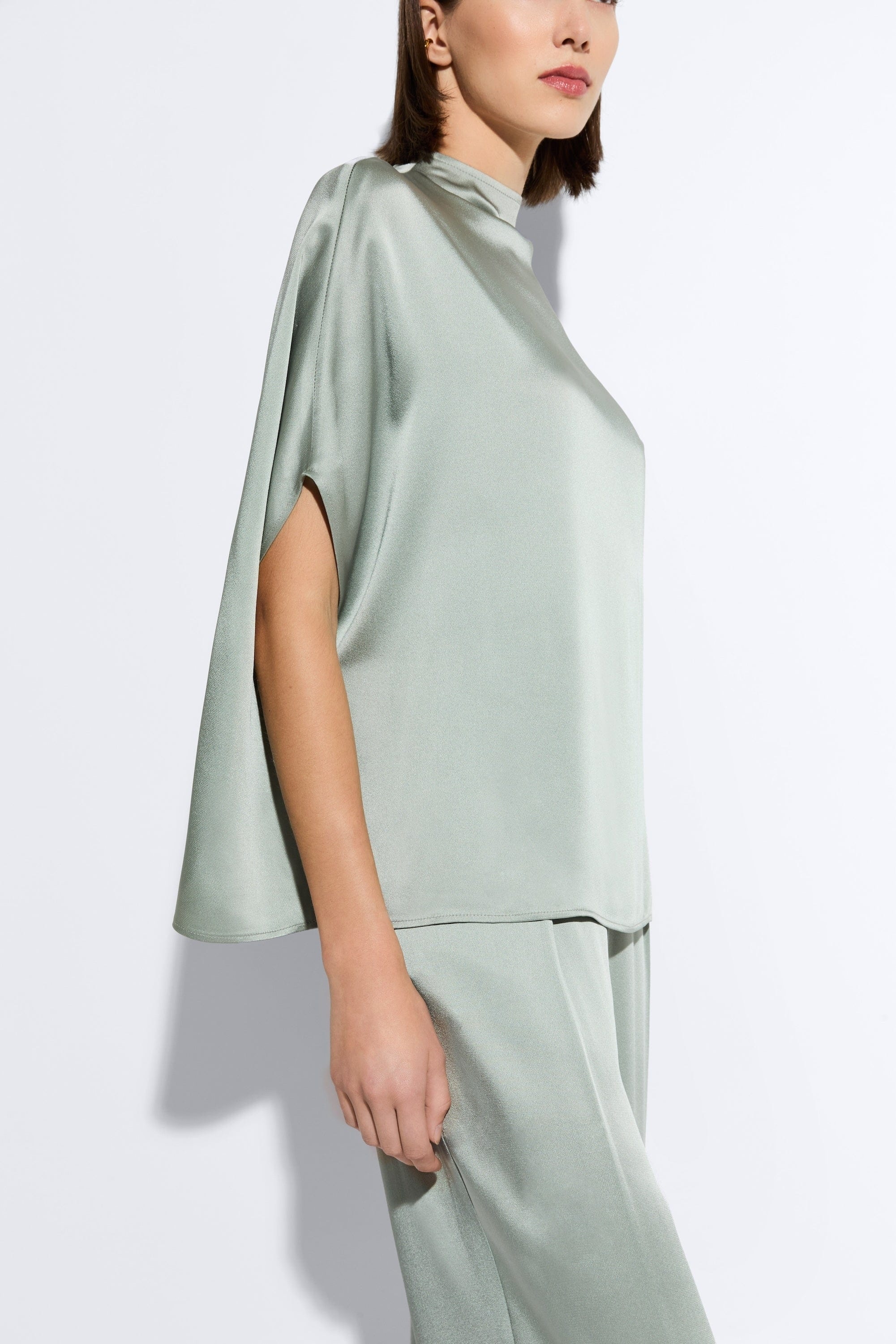Satin Cape Tee - 4