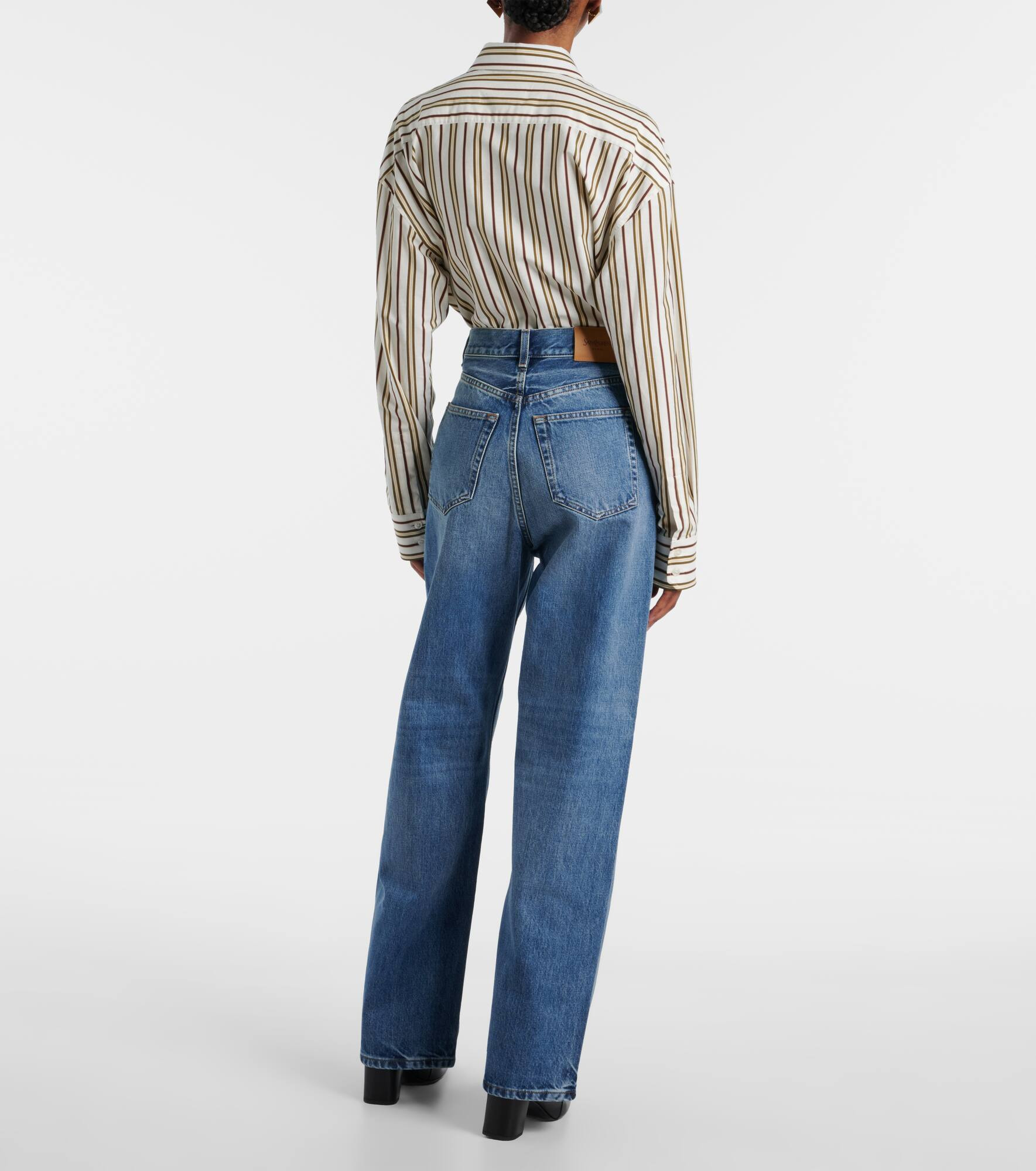 V-Waist wide-leg jeans - 3