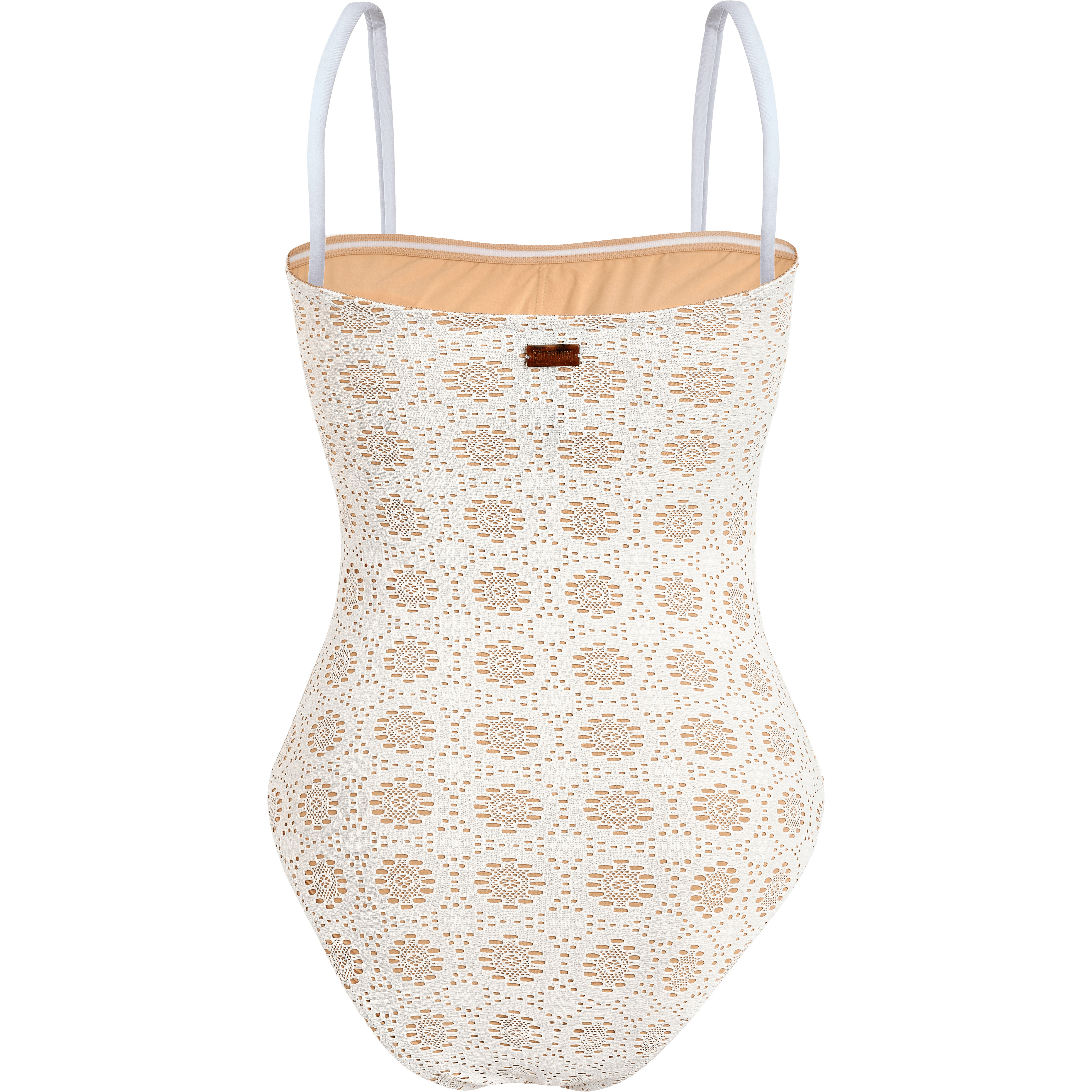 Women Bustier One-piece Swimsuit Broderies Anglaises - 2
