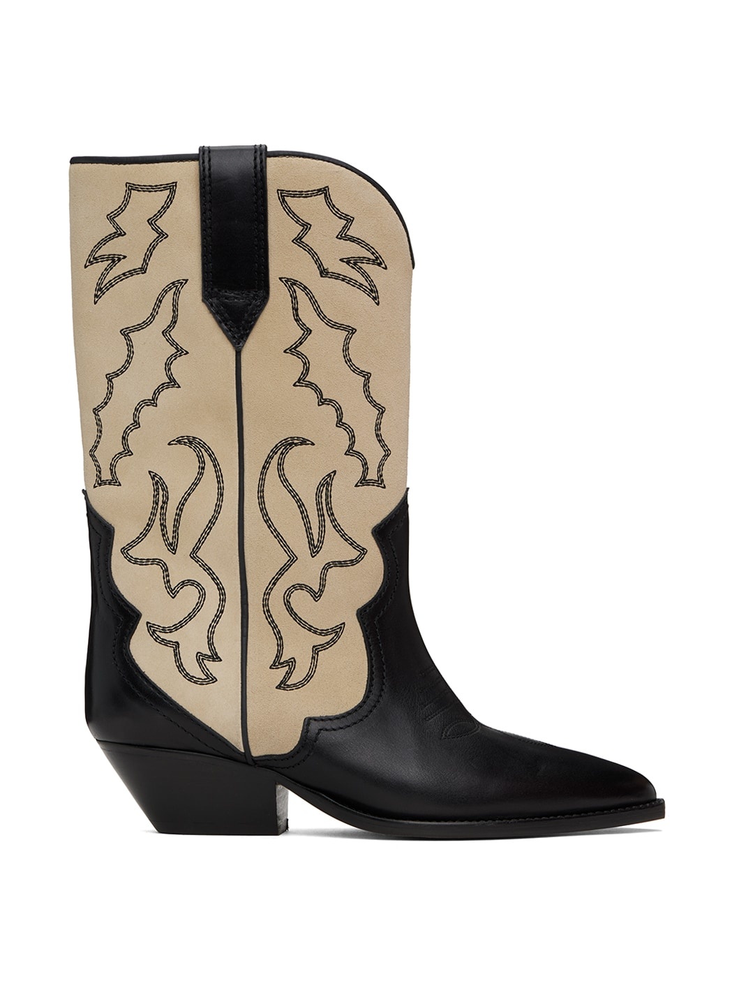 Black & Beige Duerto Boots - 1