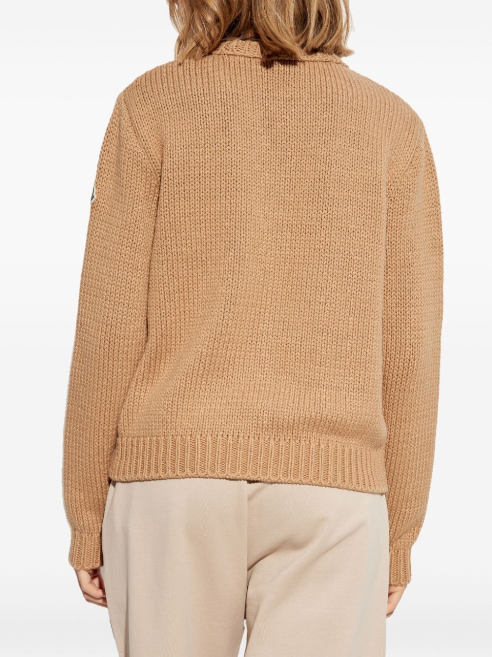 logo-embroidered cotton sweatshirt - 4