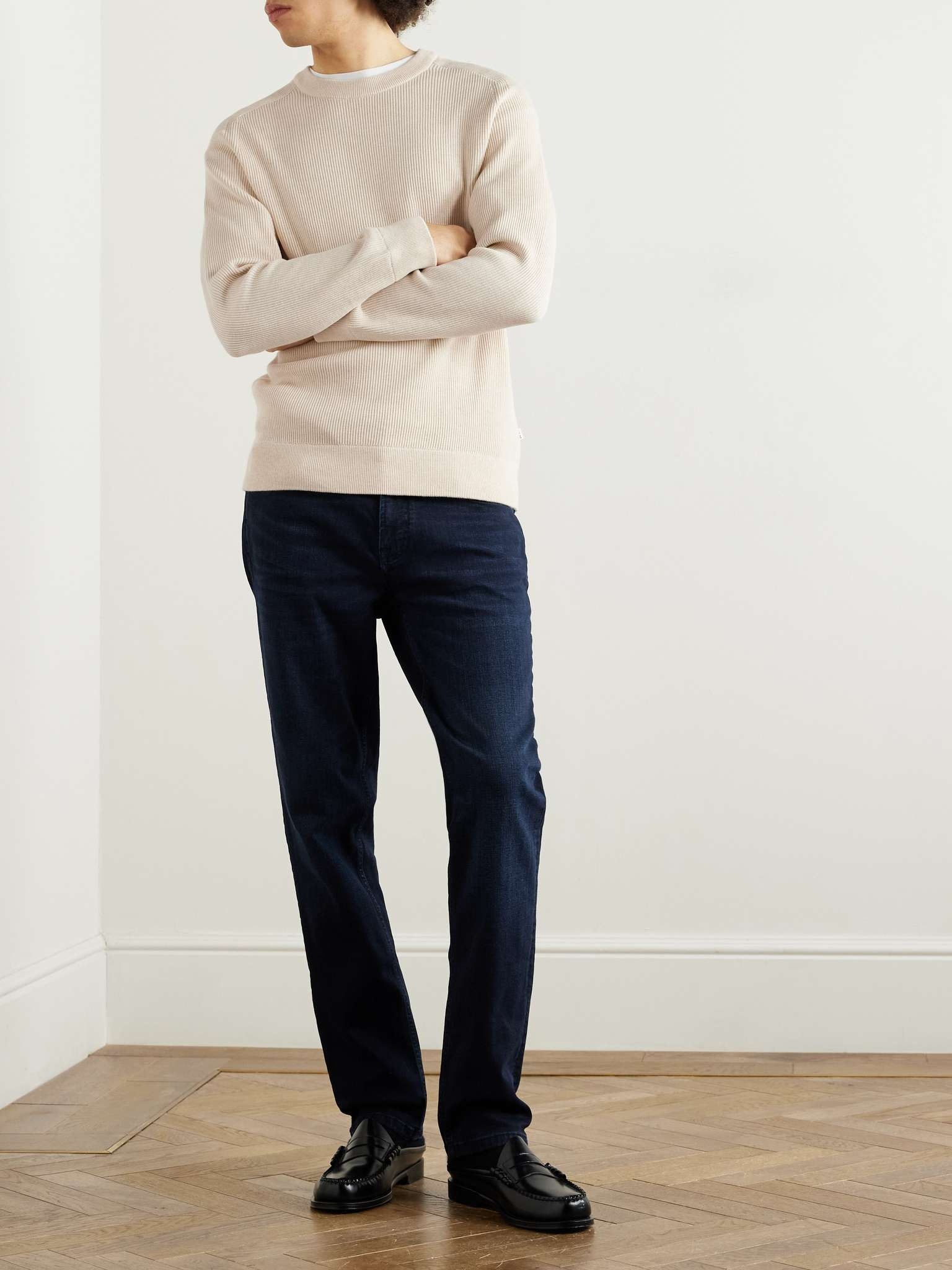 Kevin 6600 Ribbed Organic Cotton Sweater - 2