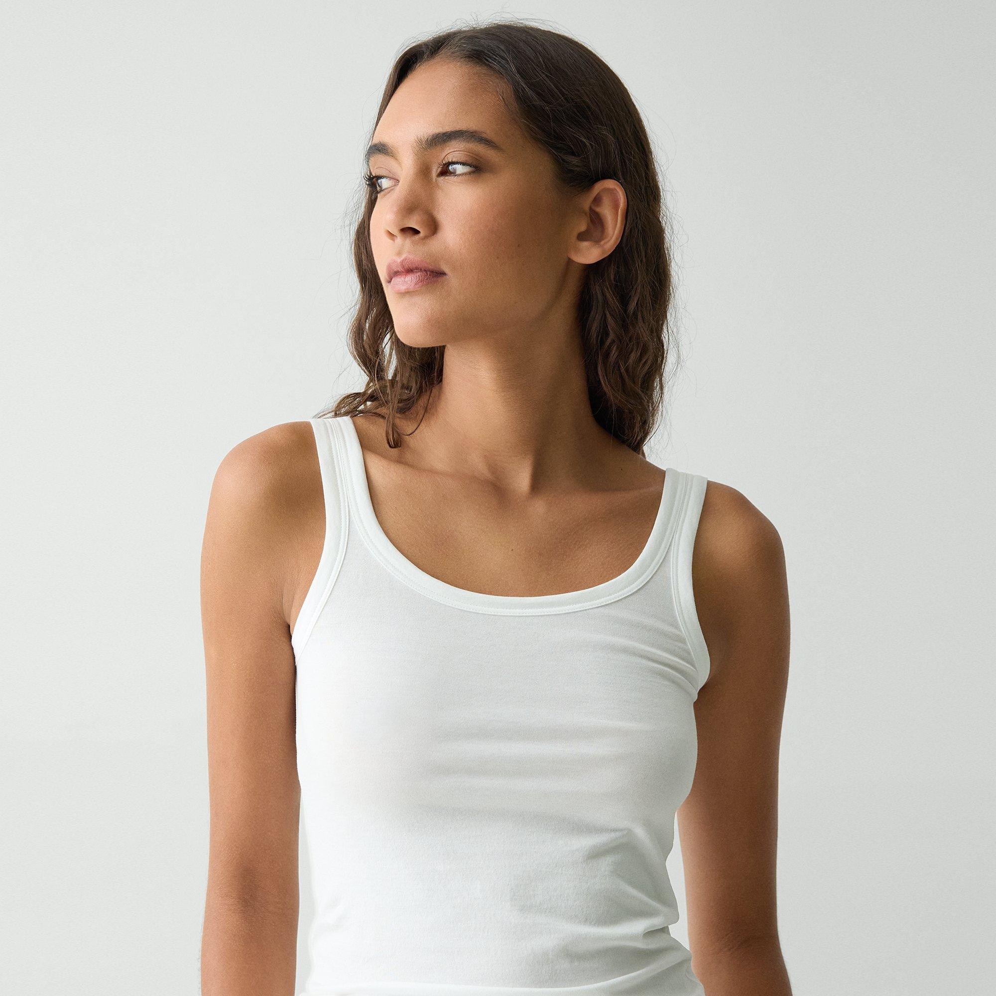 Scoop-Neck Tank Top in Cotton - 5