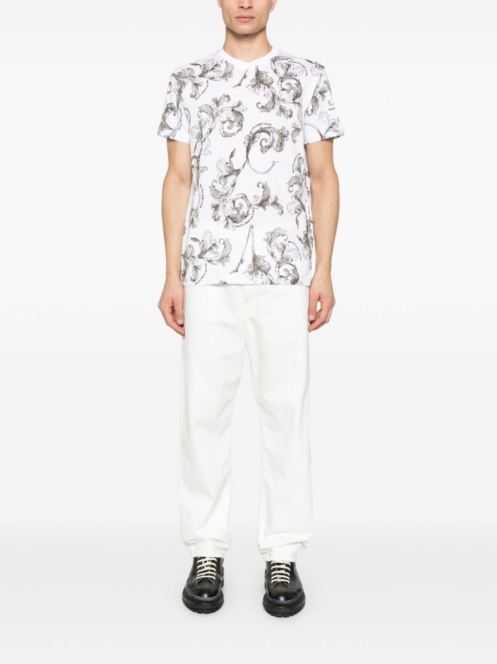 Barocco-print T-shirt - 2