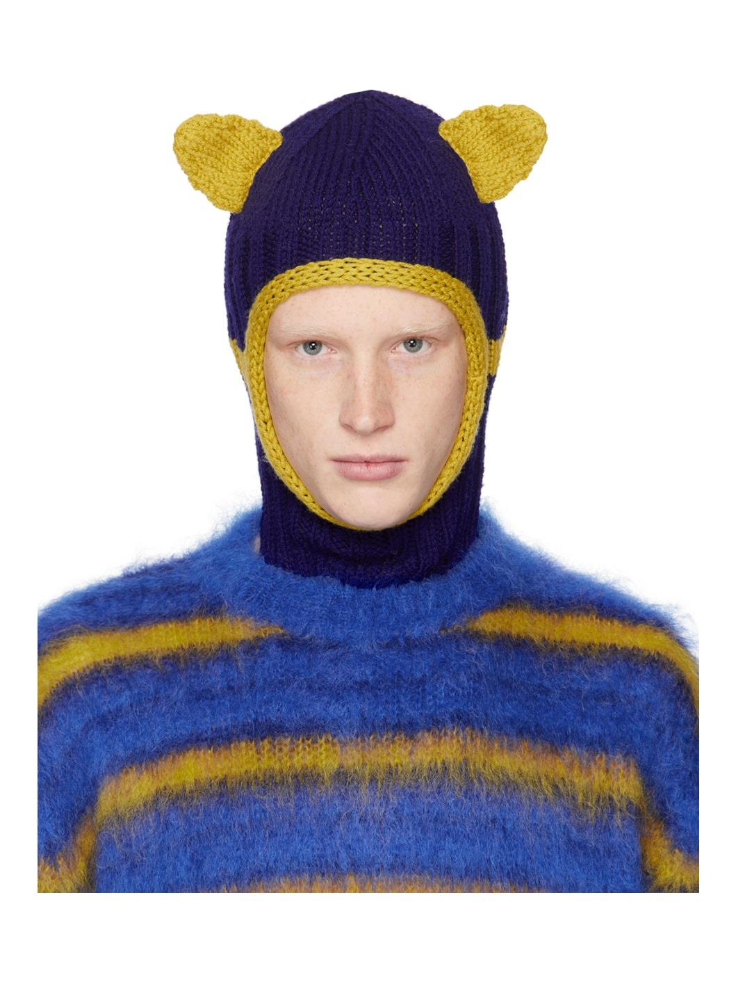 Blue & Yellow Ears Balaclava - 1