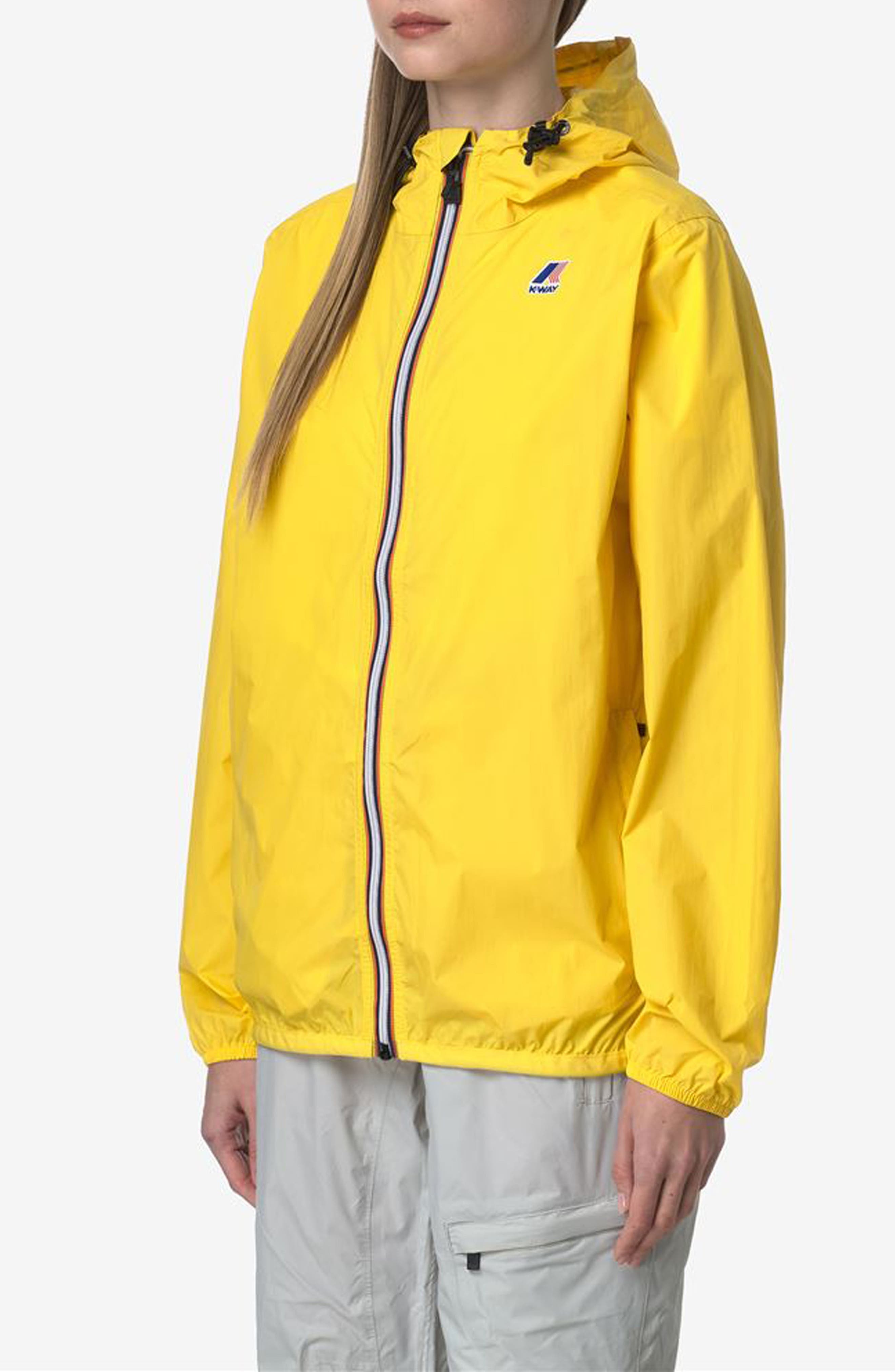 K-Way Le Vrai 4.0 Claude Water Repellent Jacket in Yellow Dk at Nordstrom - 3