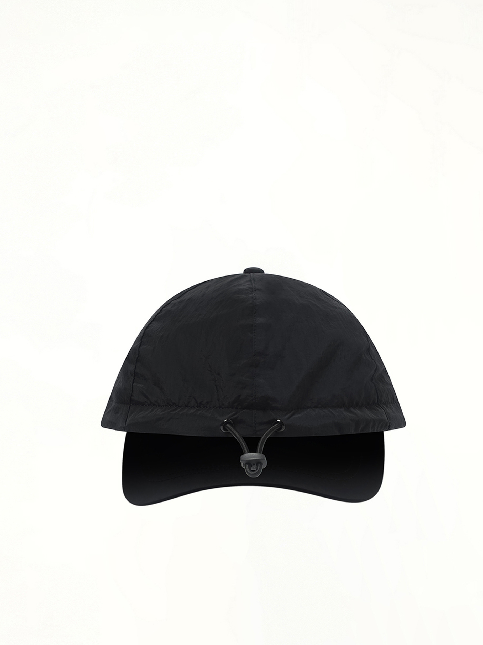 910001 Nylon Baseball Cap in Black - 3