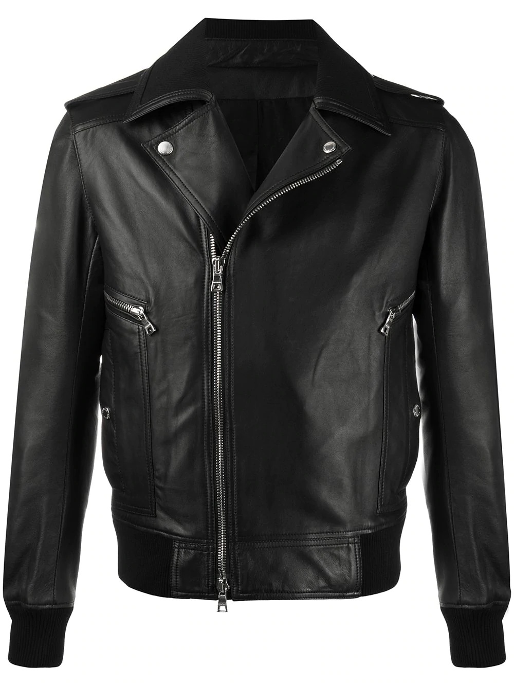 leather biker jacket - 1