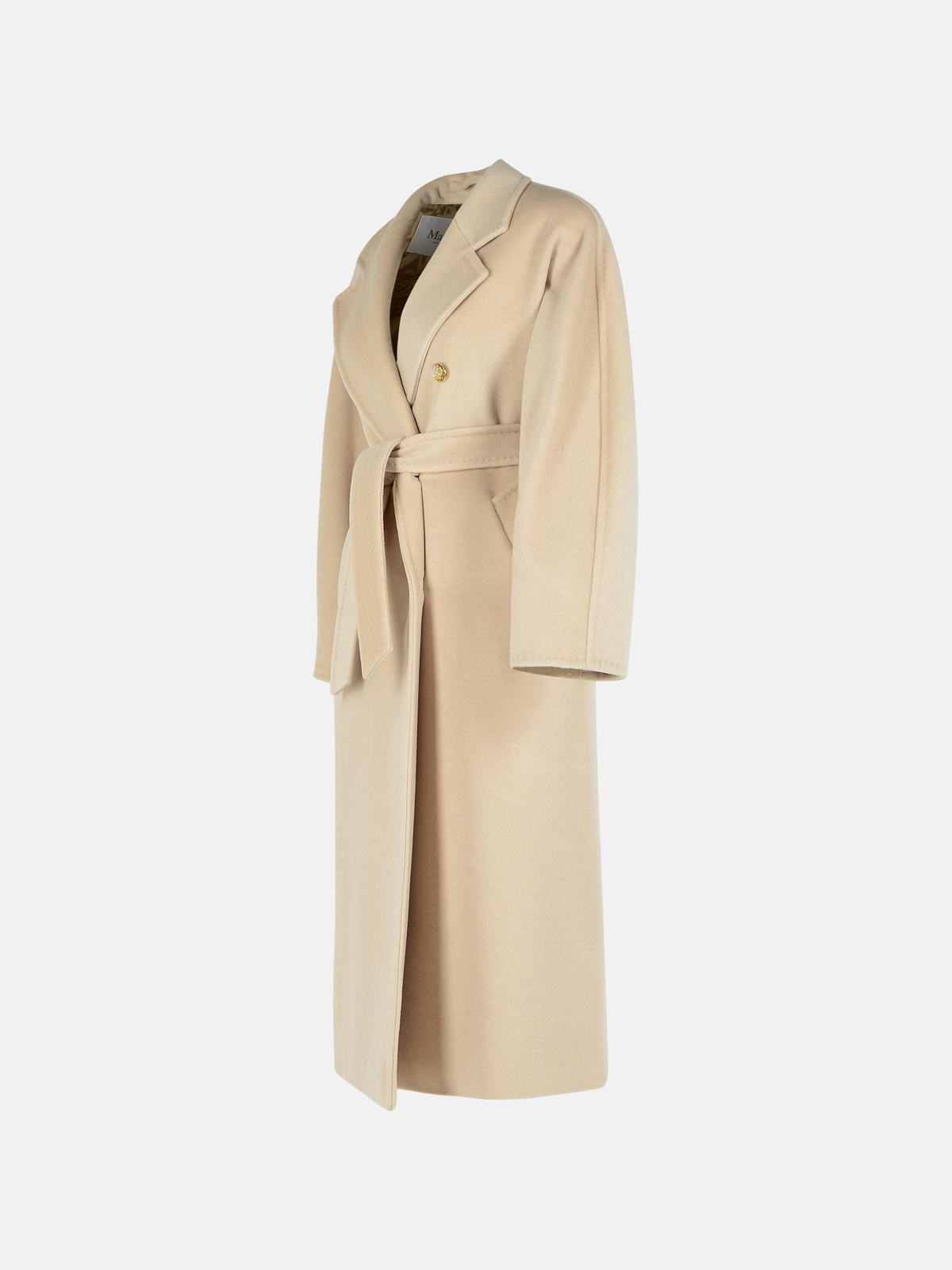'TICINO' BEIGE VIRGIN WOOL BLEND COAT - 2