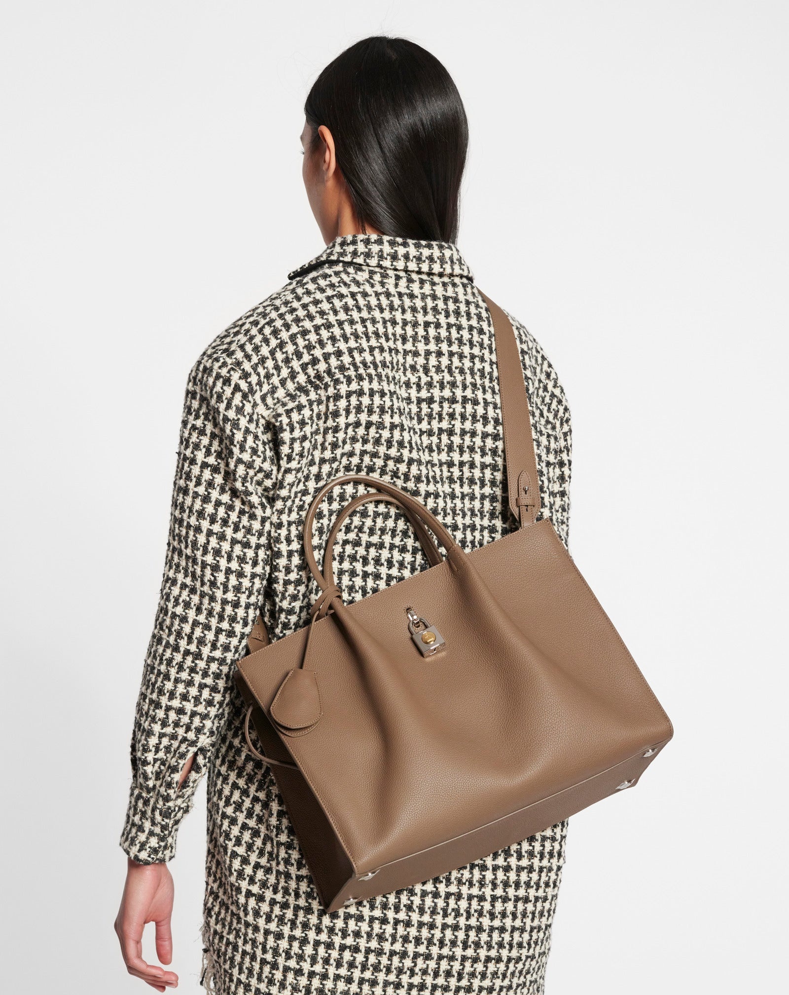 GRAINED LEATHER BOGEY DAY BAG MM - 7