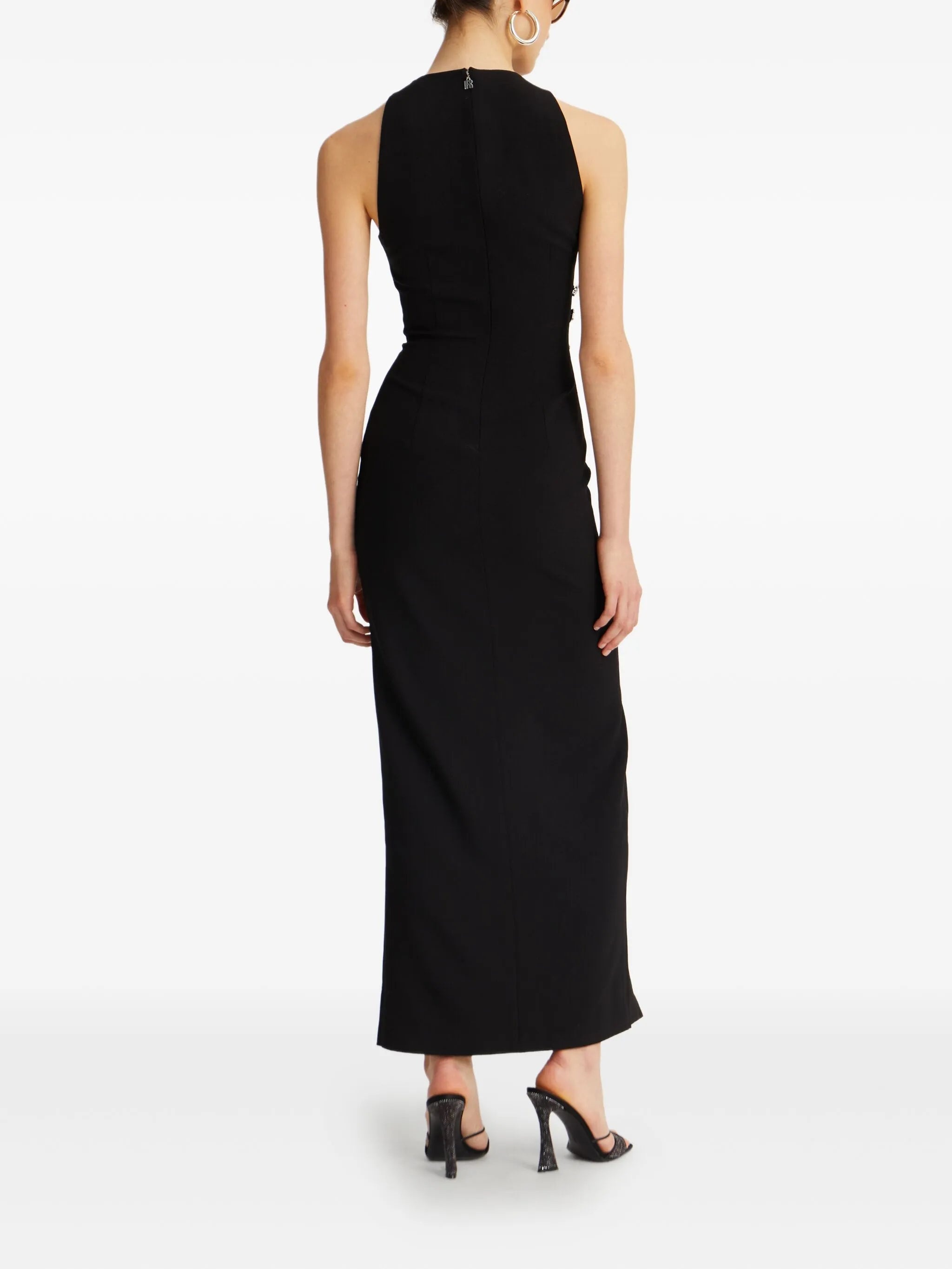 Rotate Button-embellished Midi Dress - 3