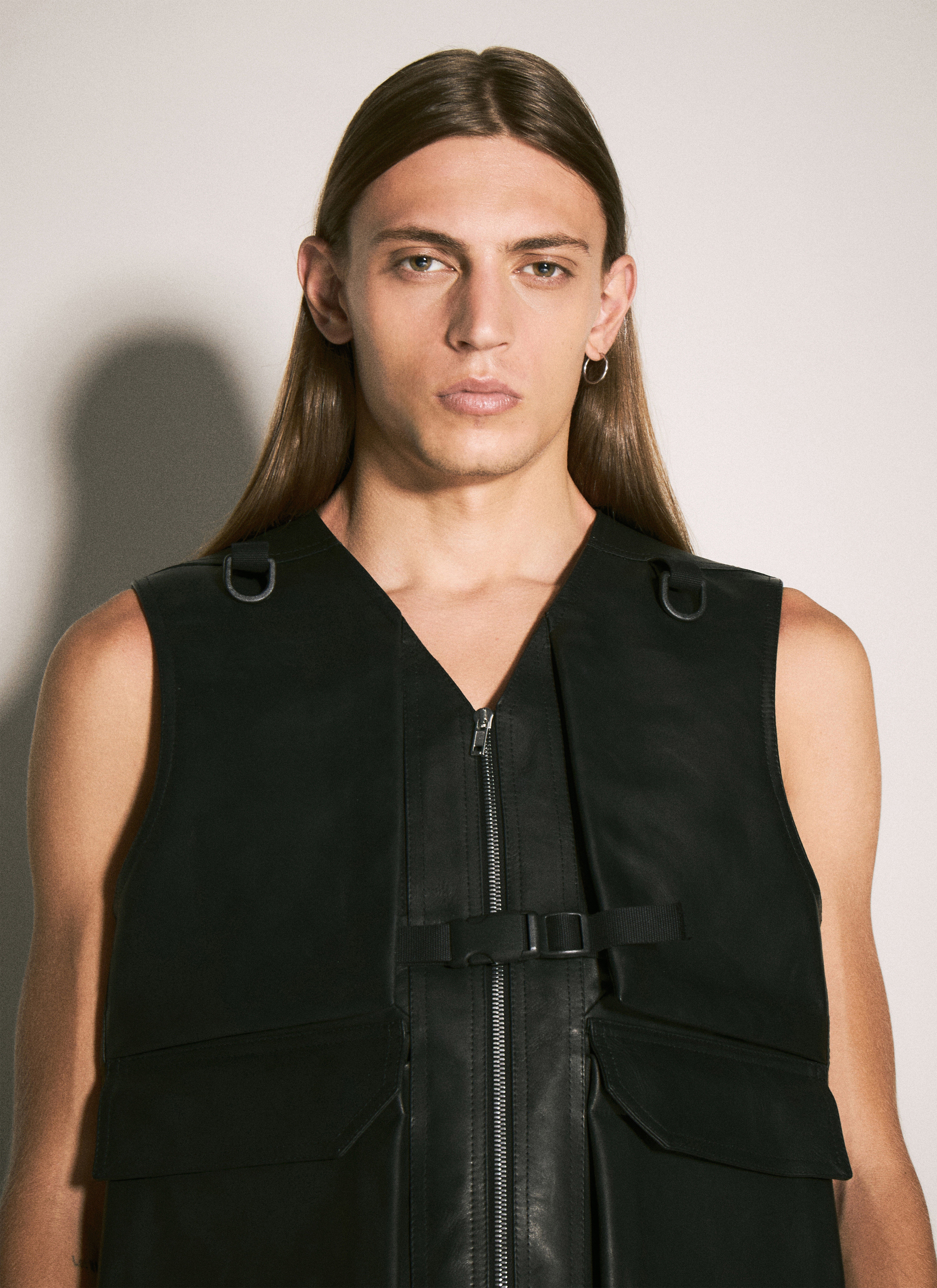 Rick Owens Utility Leather Vest lncc REVERSIBLE