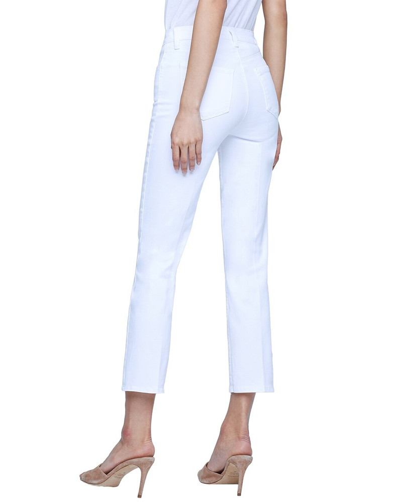 L'AGENCE L'AGENCE Alexia Blanc High-Rise Crop Cigarette Jean outlook
