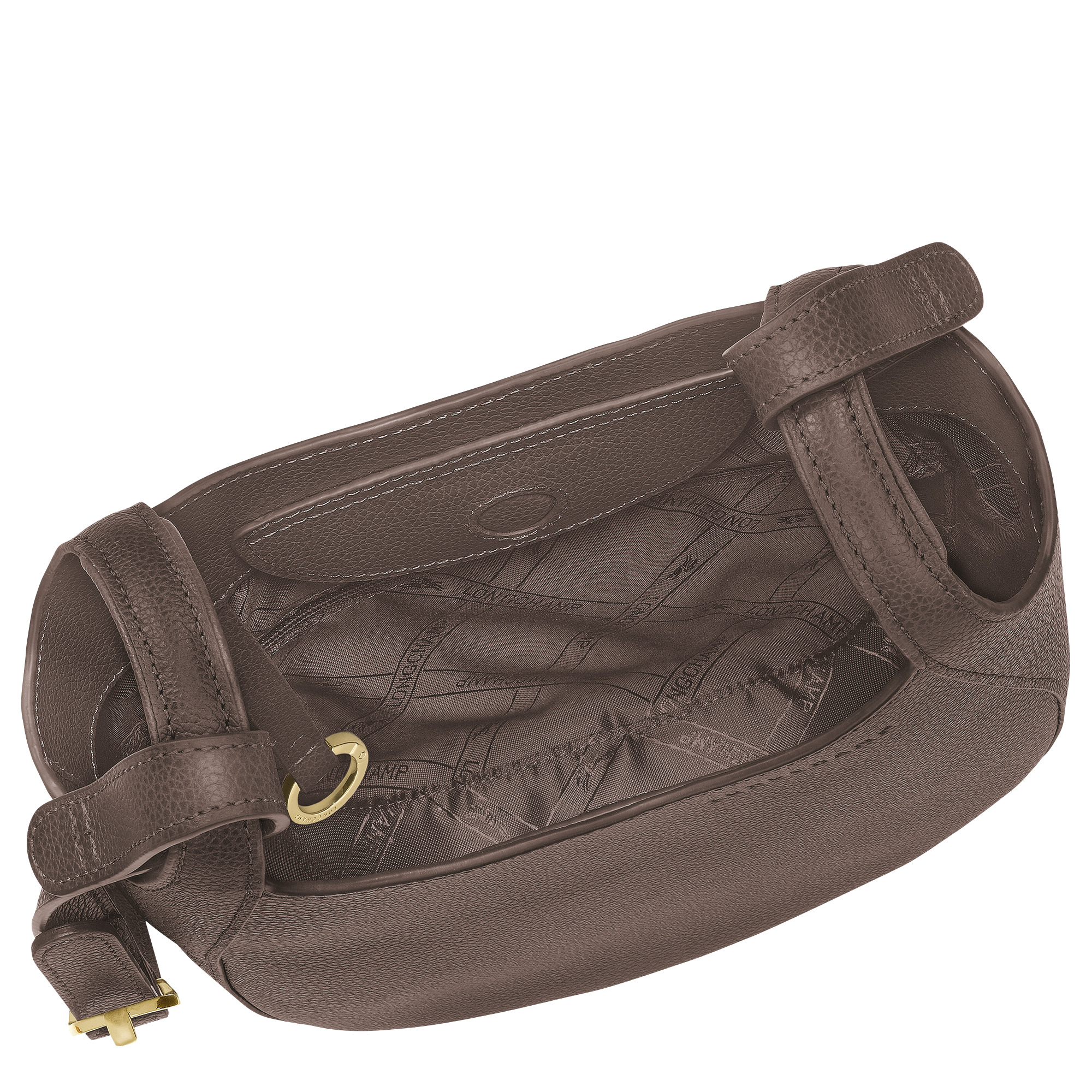 Le Foulonné S Crossbody bag Taupe - Leather - 5