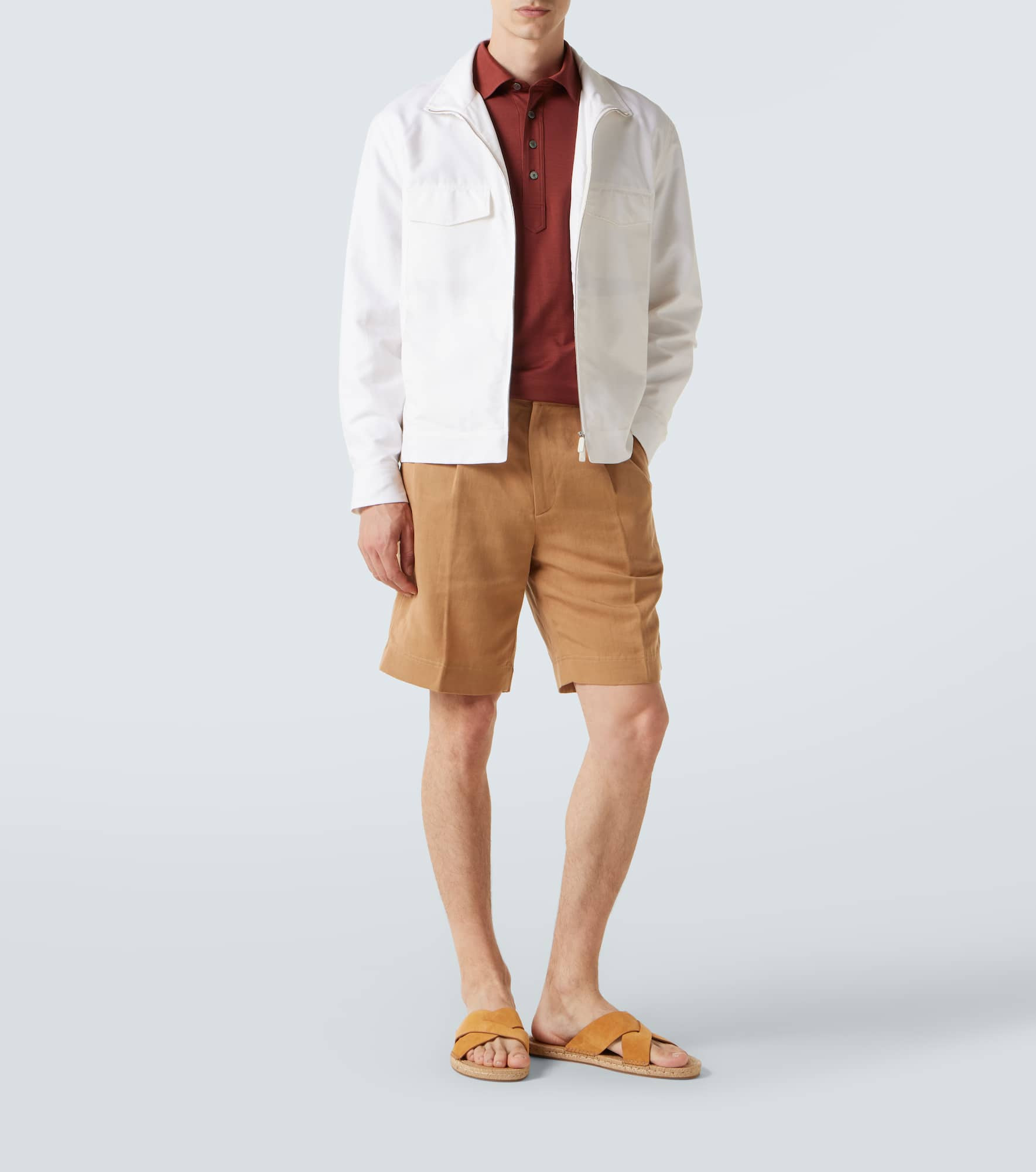 Cotton, linen, and silk jacket - 2