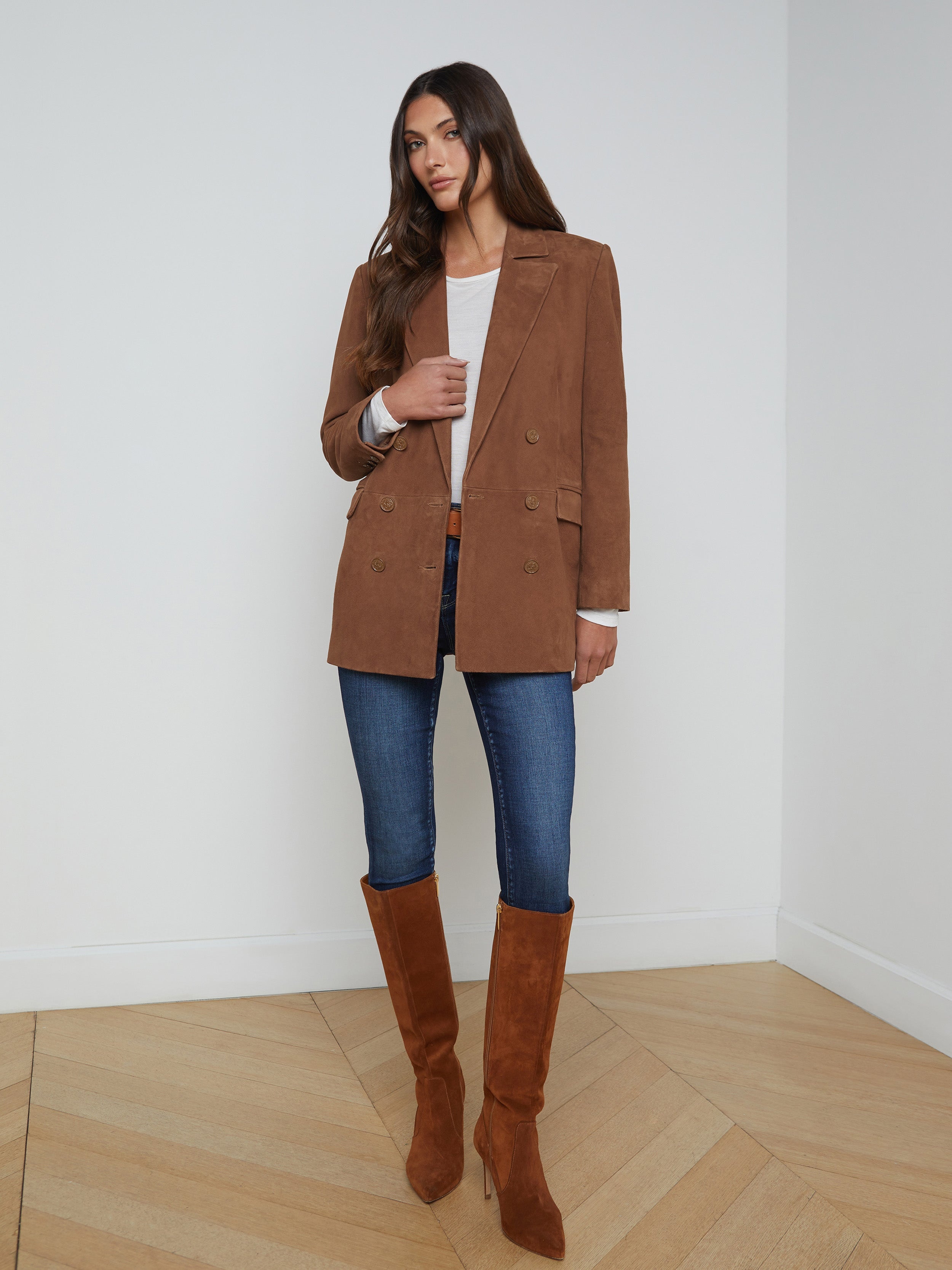 Aimee Suede Blazer - 3