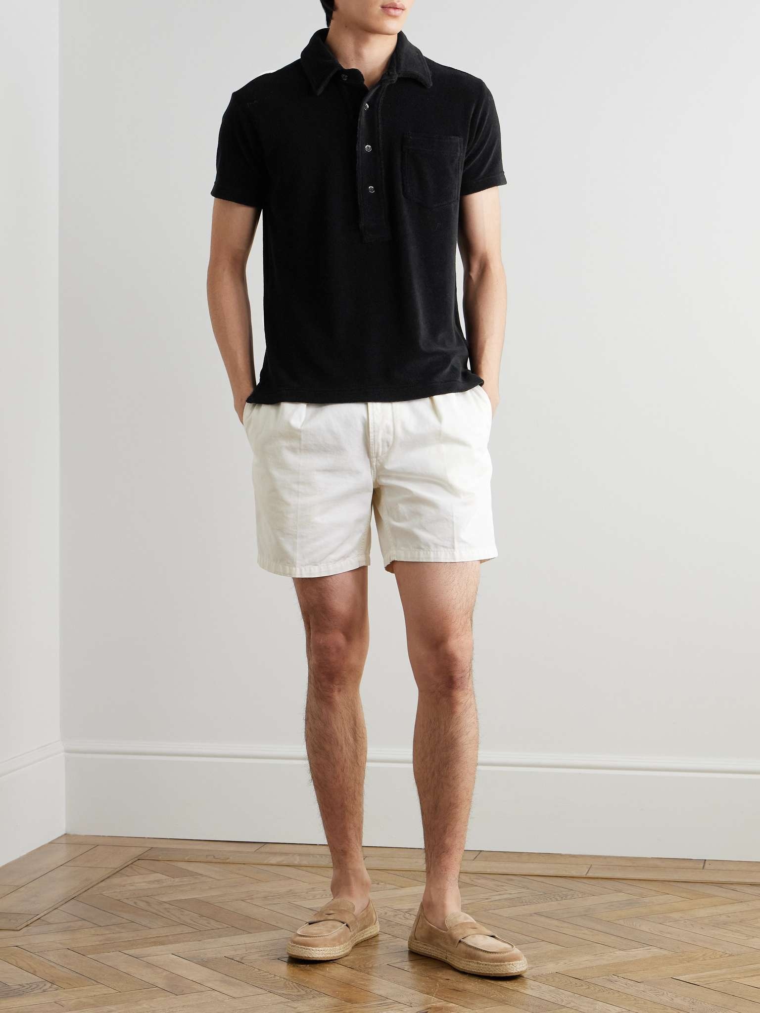 Cotton-Blend Terry Polo Shirt - 2