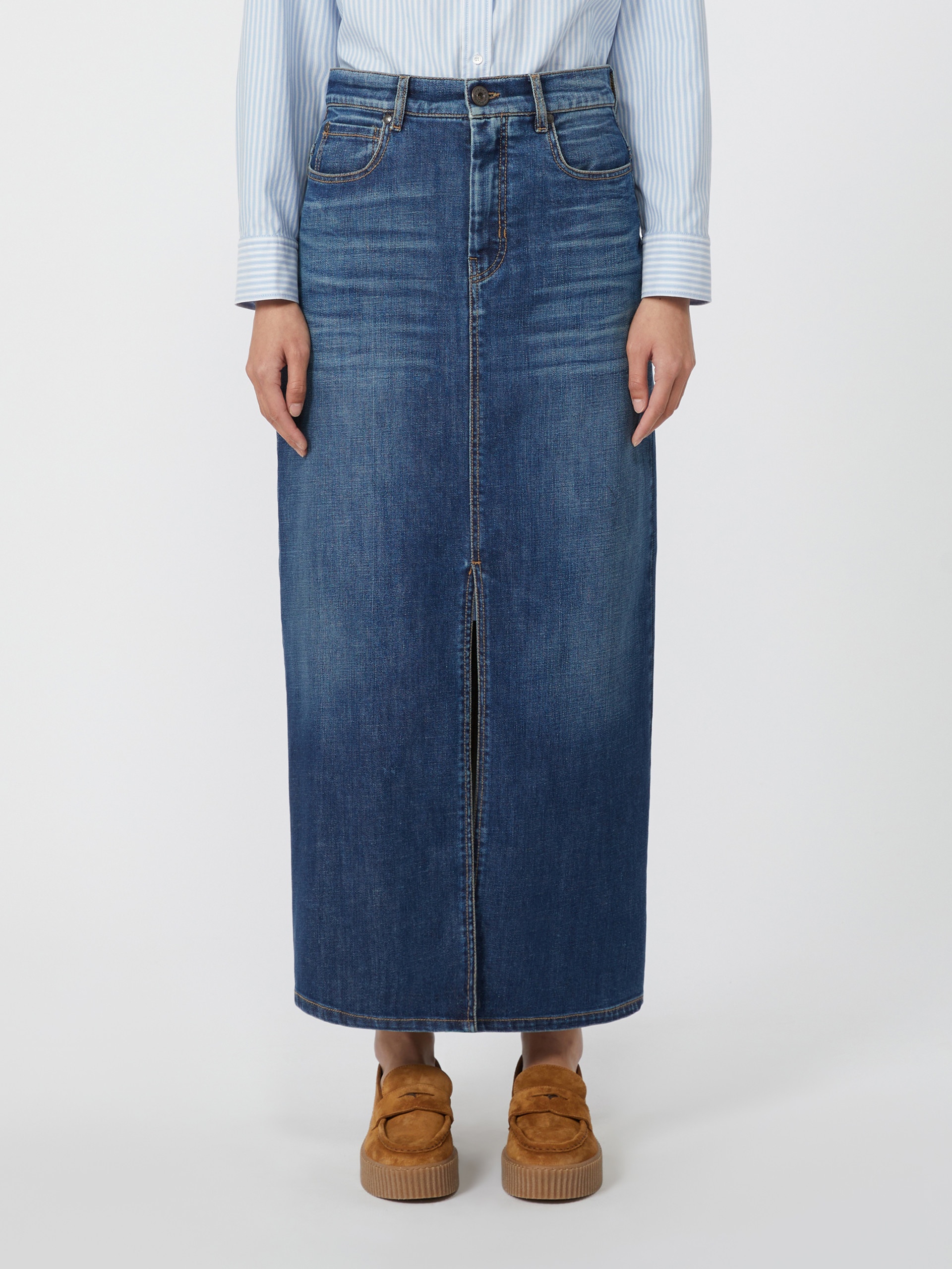 ZARELIA Denim 5-pocket skirt - 3