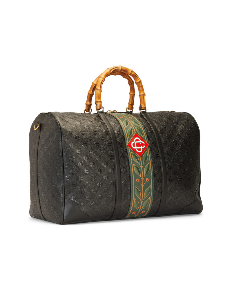 CASABLANCA Black Monogram Weekender Bag outlook