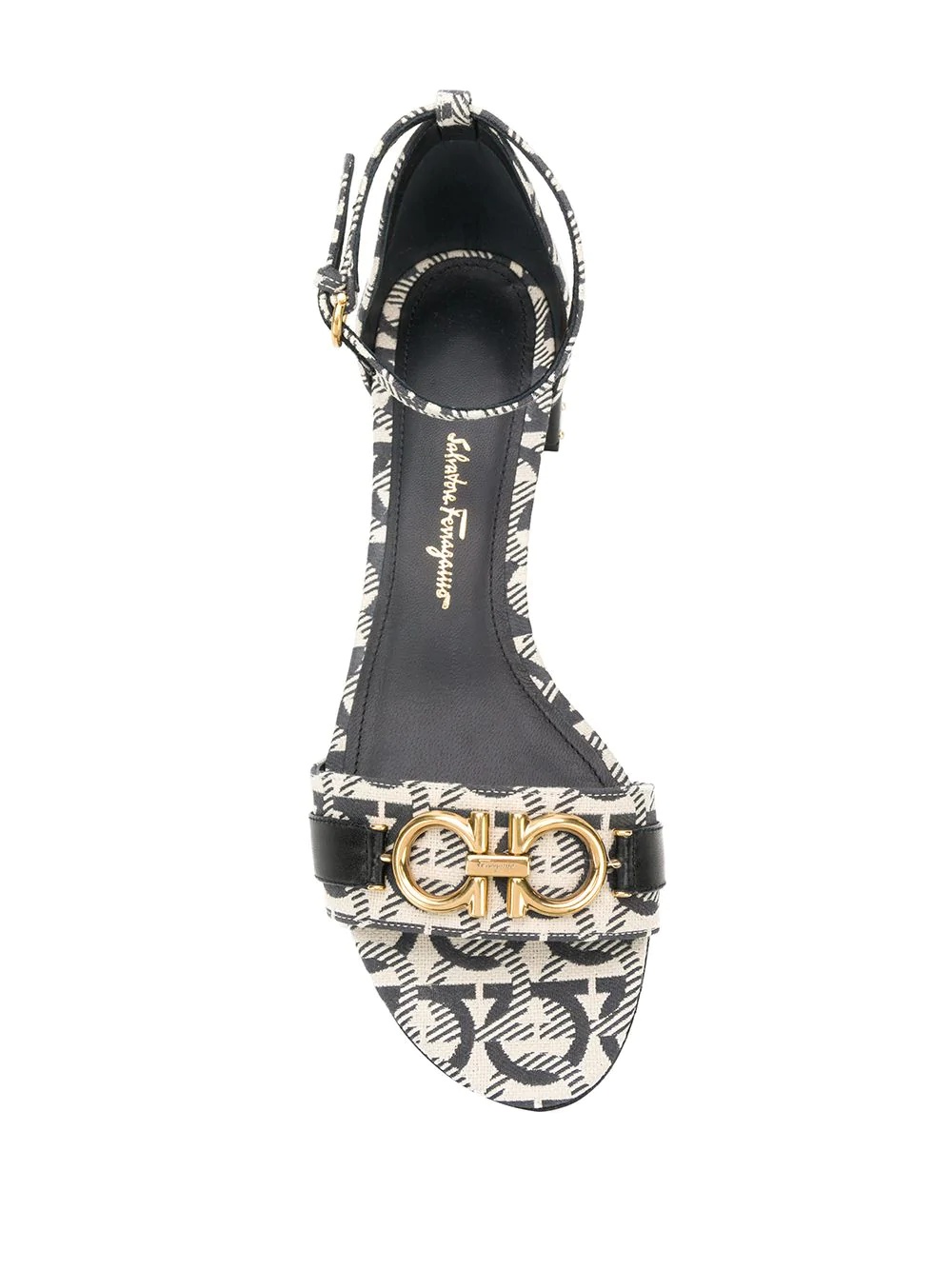 Gancio monogram print sandals - 4