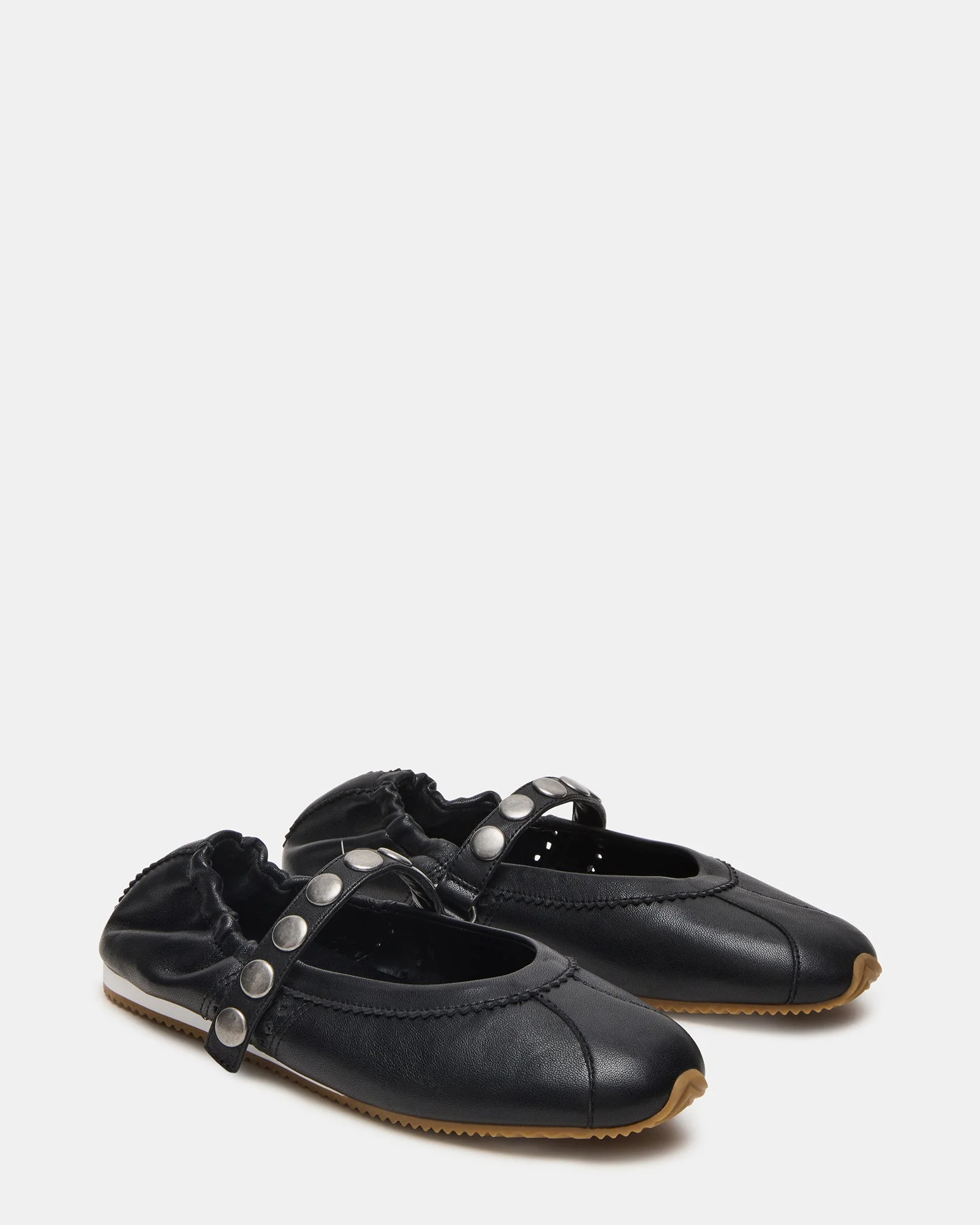ANAYA BLACK LEATHER STUDS - 1