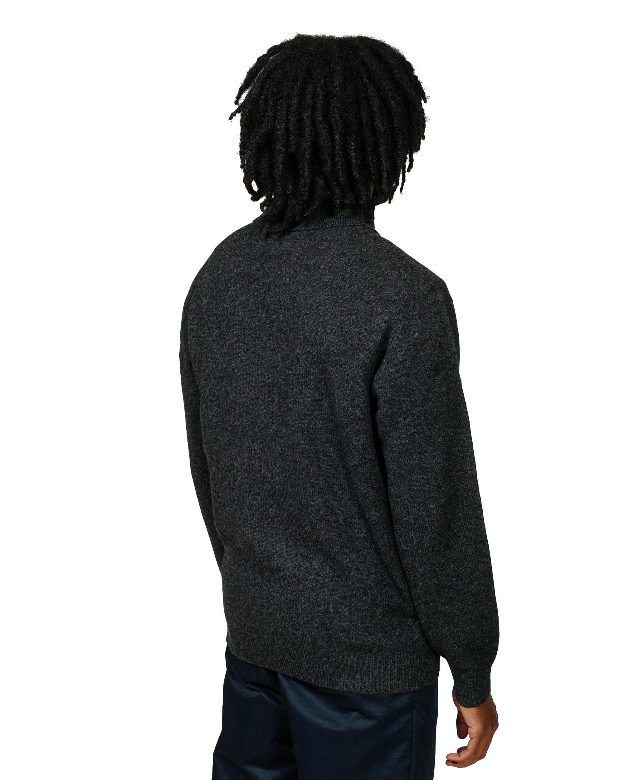 Knit Polo 9G Charcoal Grey - 3