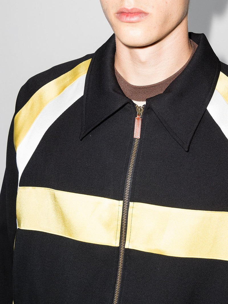 Isaacs panelled bomber jacket 4
