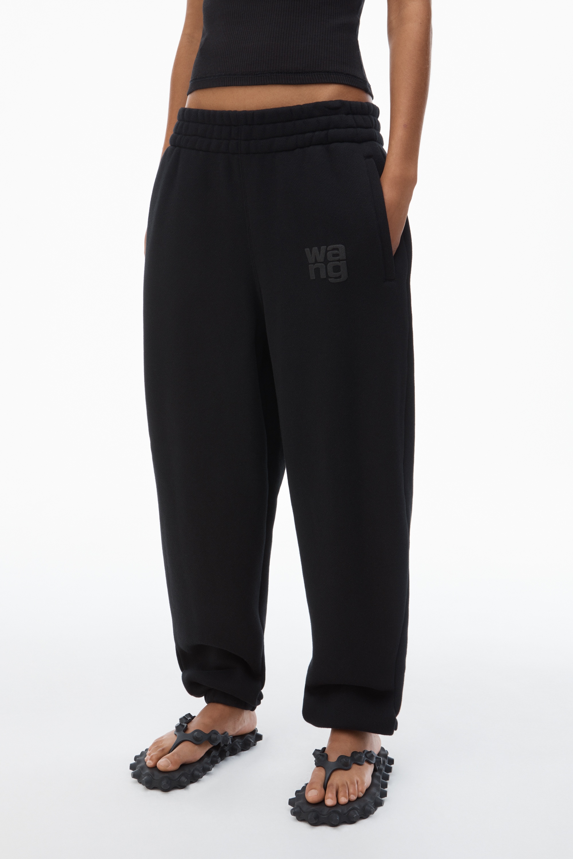 PUFF LOGO SWEATPANT IN STRUCTURED TERRY - 3