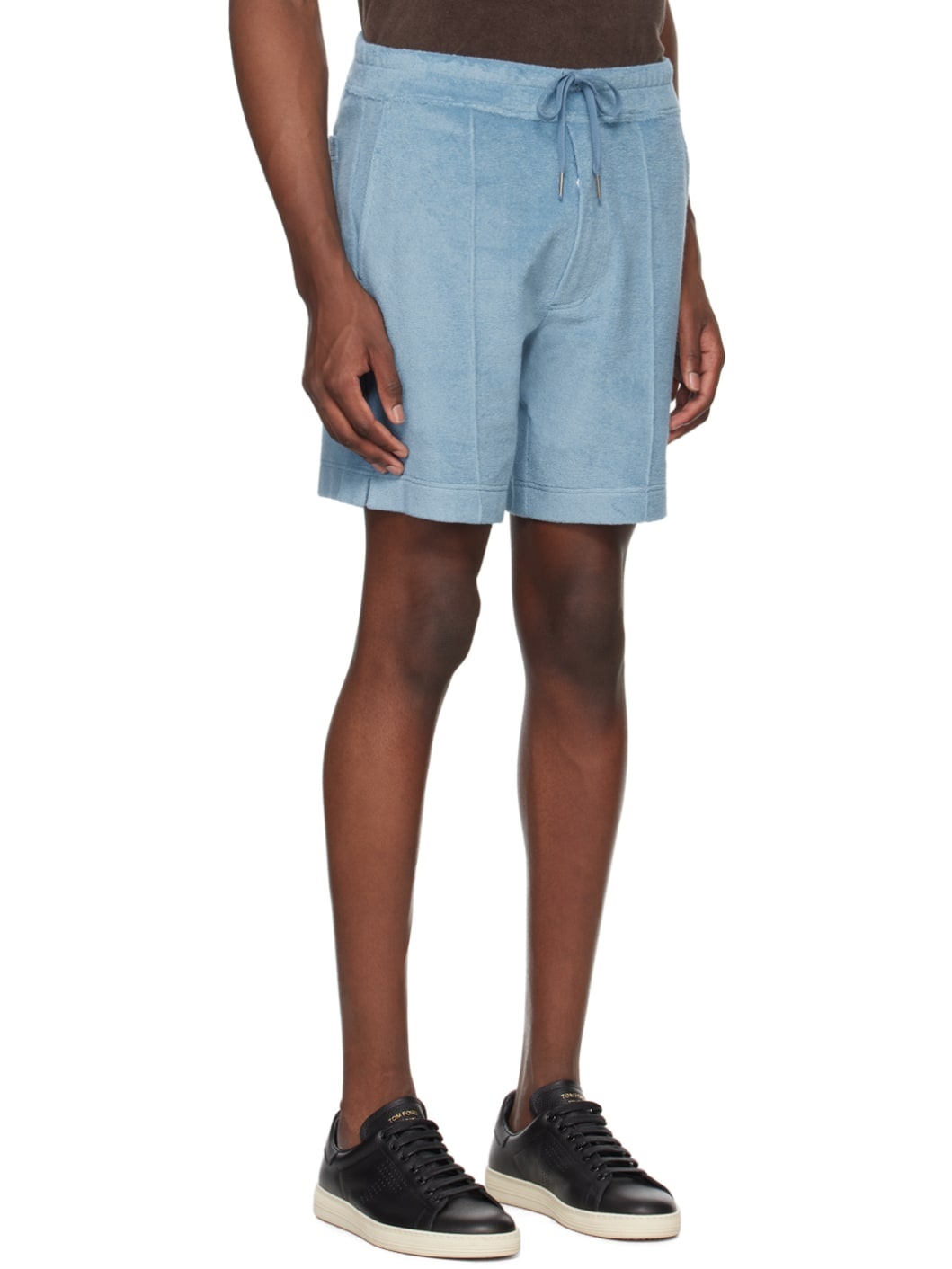 Blue Towelling Shorts - 2