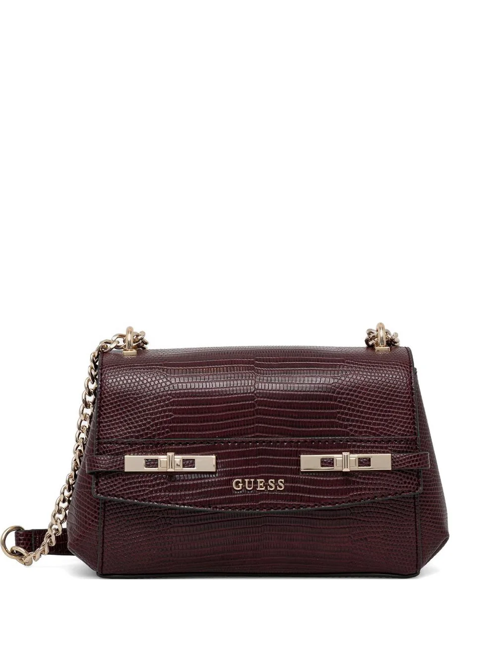 Melinda mini lizard-effect crossbody bag - 1