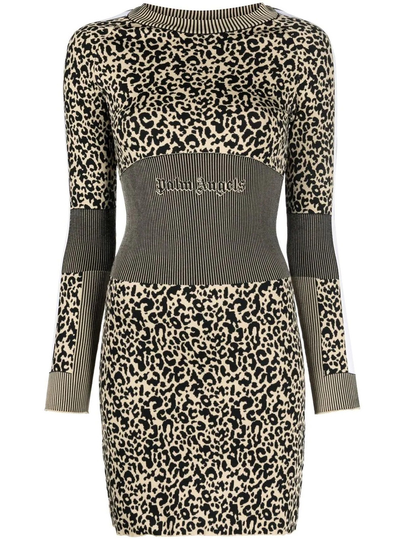 long-sleeve knitted dress 1