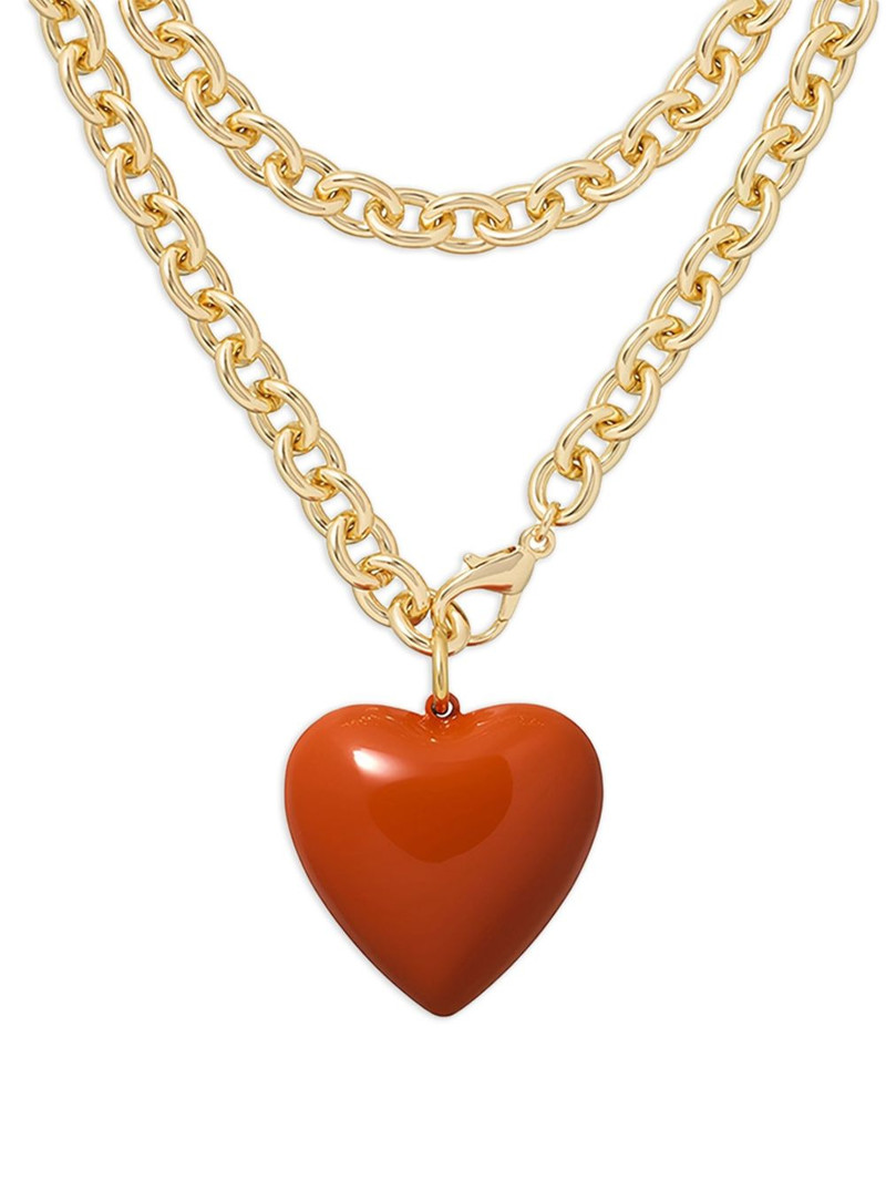 ROXANNE ASSOULIN The Big Puffy heart-charm necklace outlook