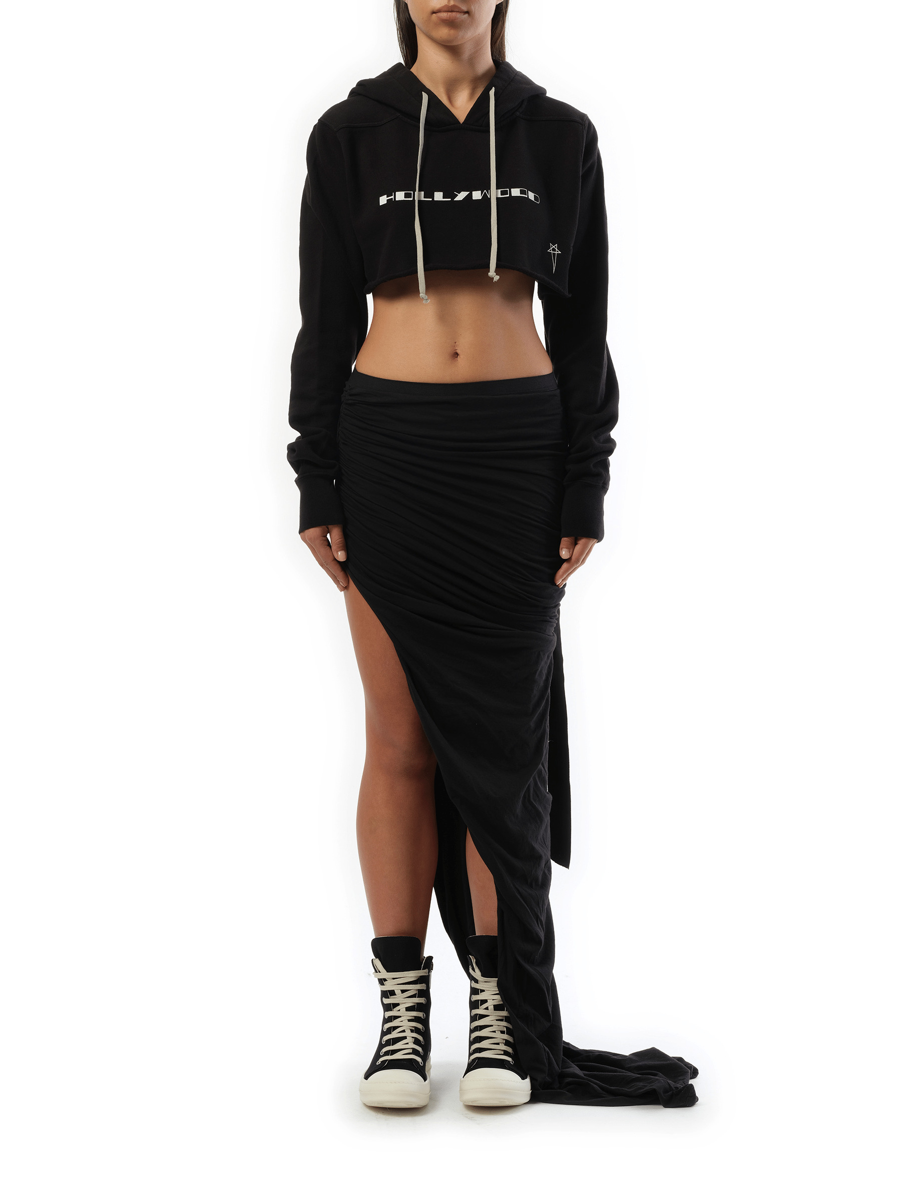 Edfu Long Skirt in Black - 4