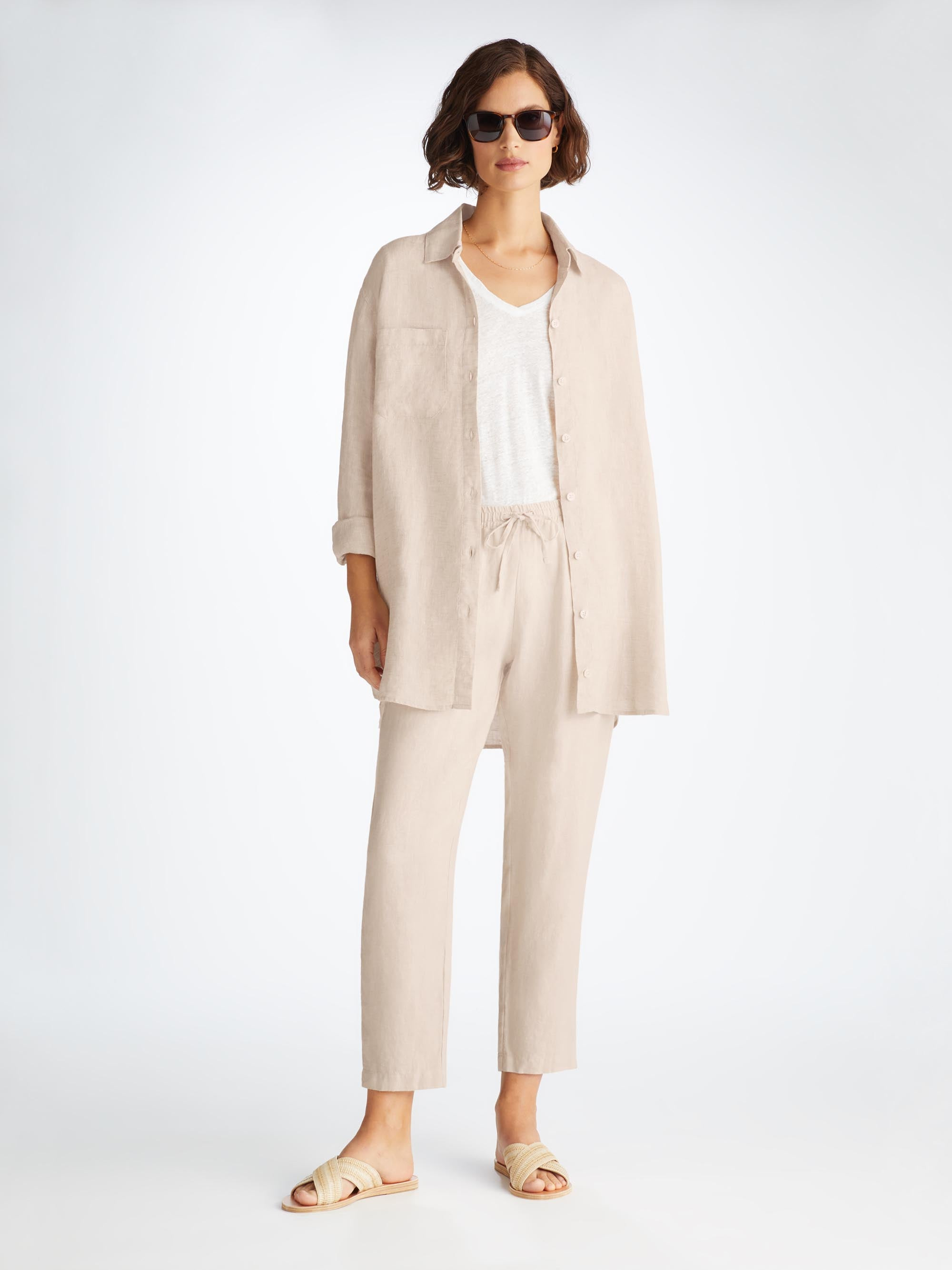 Women's Trousers Vienna Linen Sand - 2