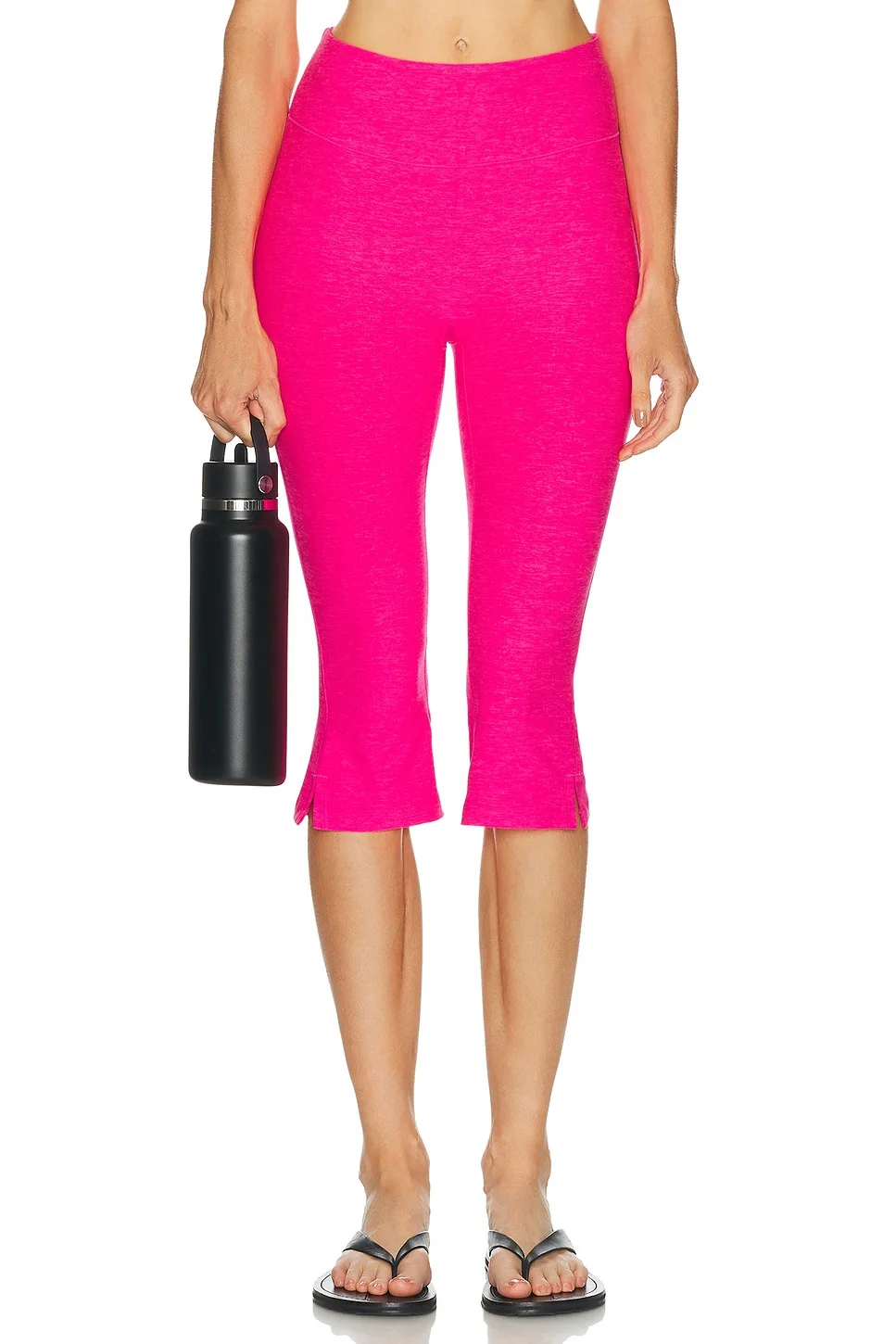 Spacedye Midi Rise Slit Capri Legging - 1