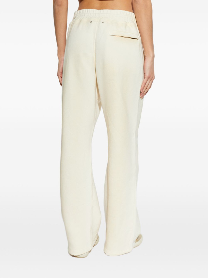 Star sweatpants in white fleece 4