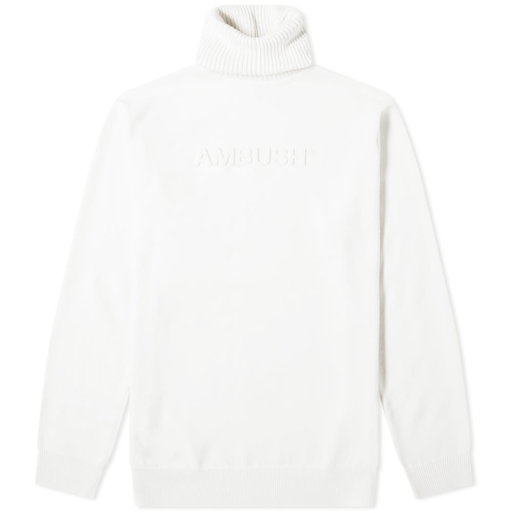 Ambush Embossed Logo Knit Turtleneck - 1