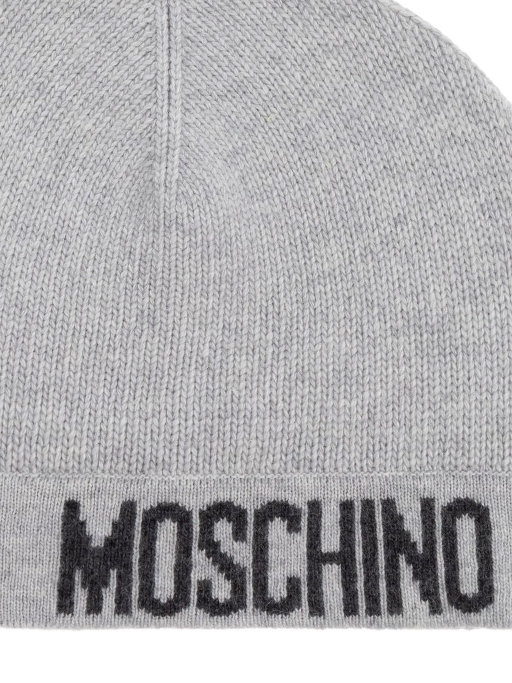logo-intarsia beanie - 3