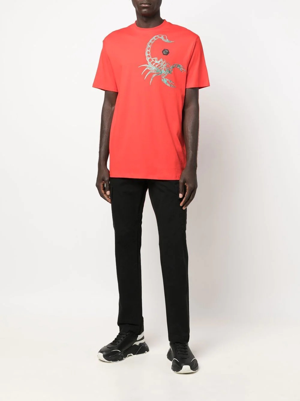 Scorpion-print short-sleeve T-shirt - 2