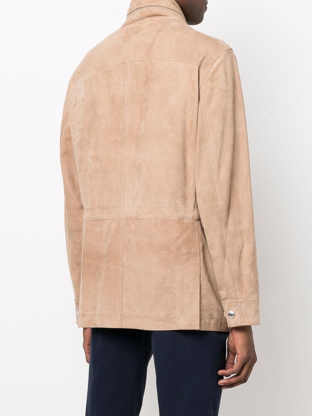 lightweight suede jacket - 4