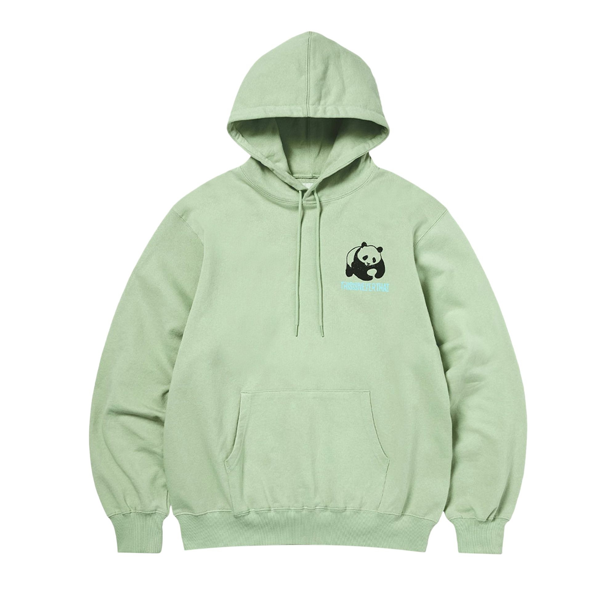 thisisneverthat Panda Hoodie 'Pale Green' - 1