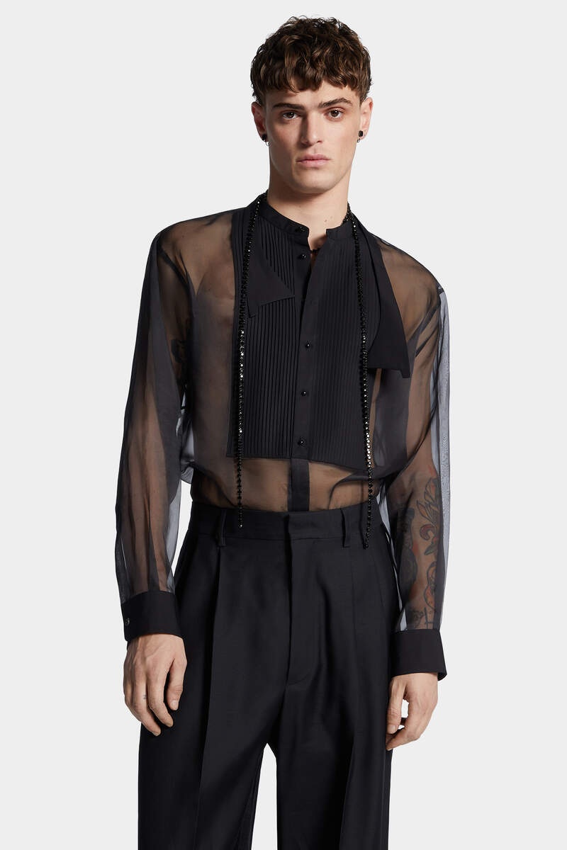 BOWTIE DROPPED SHOULDER SHIRT - 3
