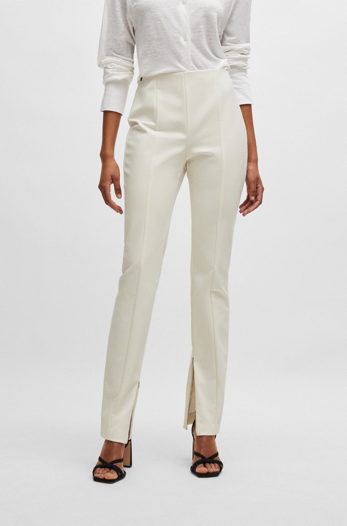 EXTRA-SLIM-FIT TROUSERS IN PERFORMANCE-STRETCH FABRIC - 2